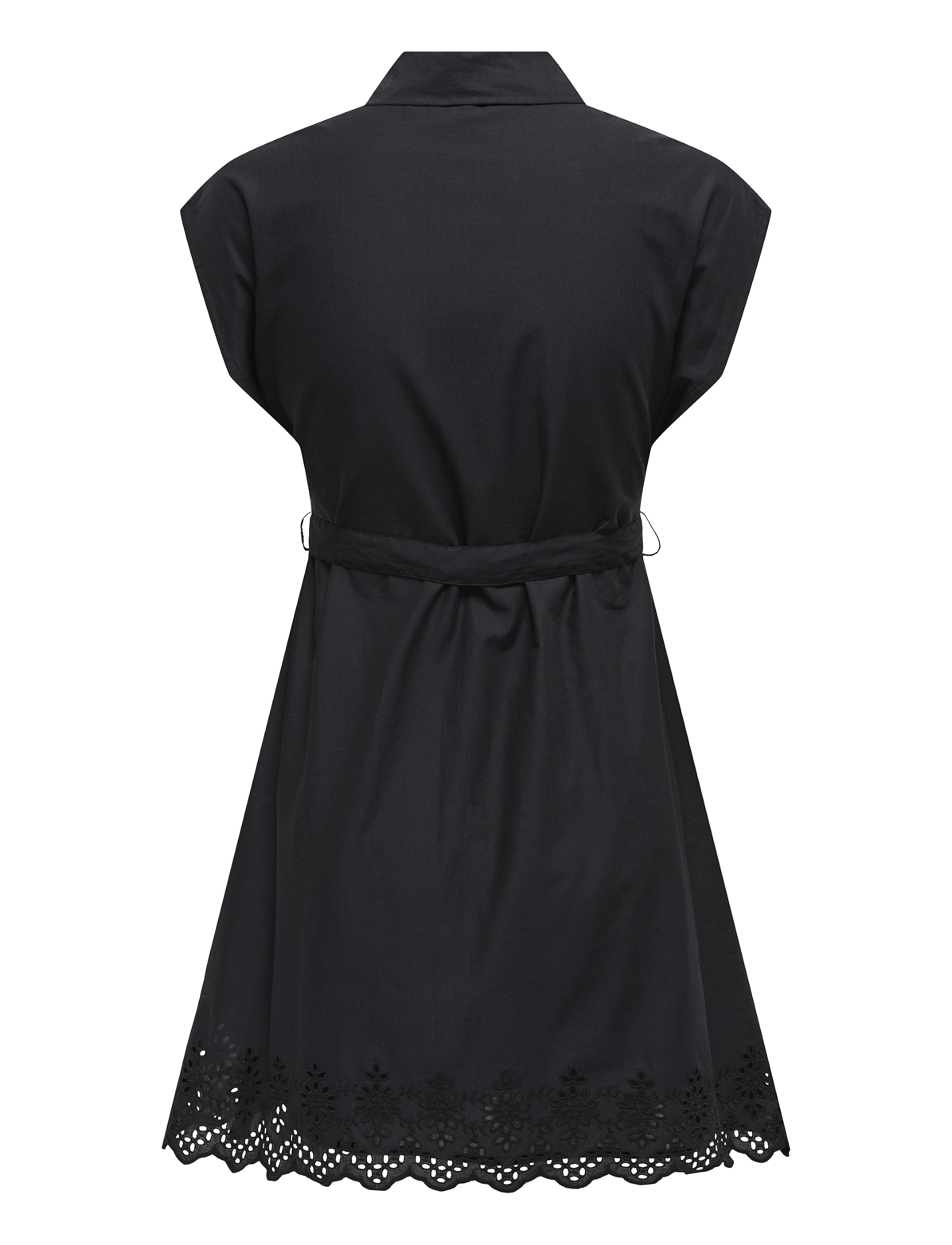 ONLY - ONLLOU LIFE EMB S/S SHIRT DRESS PTM - black - 2