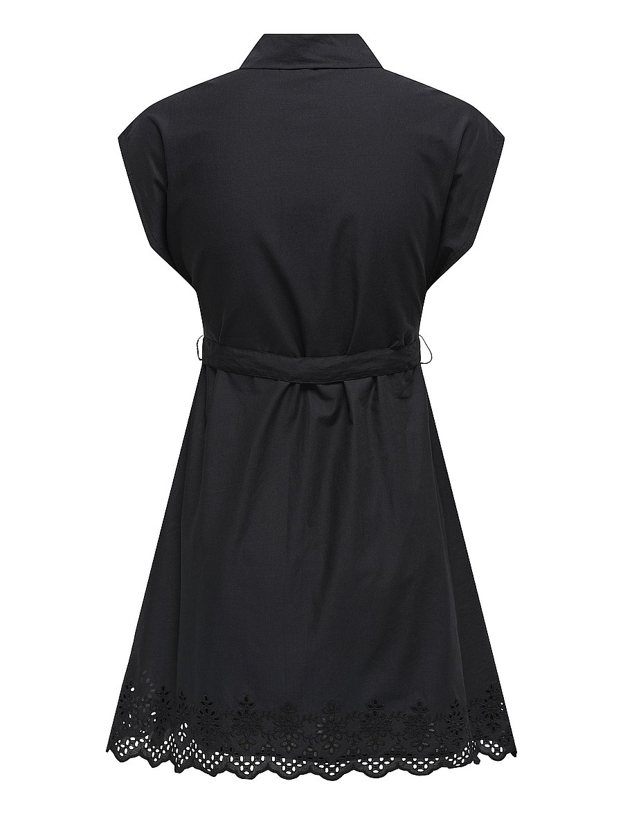 ONLY - ONLLOU LIFE EMB S/S SHIRT DRESS PTM - black - 2