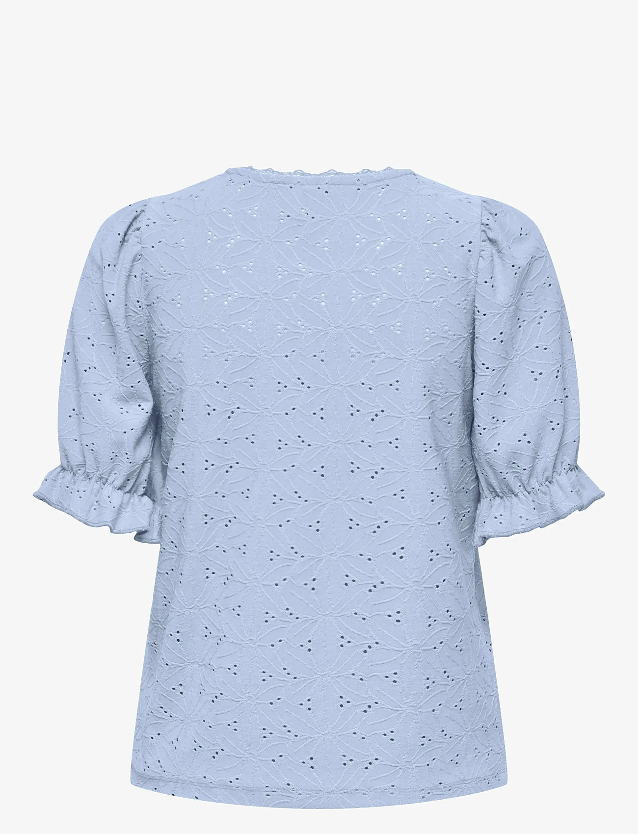 ONLY - ONLNEW SMILLA S/S PUFF TOP JRS - kurzämlige blusen - soft chambray - 2