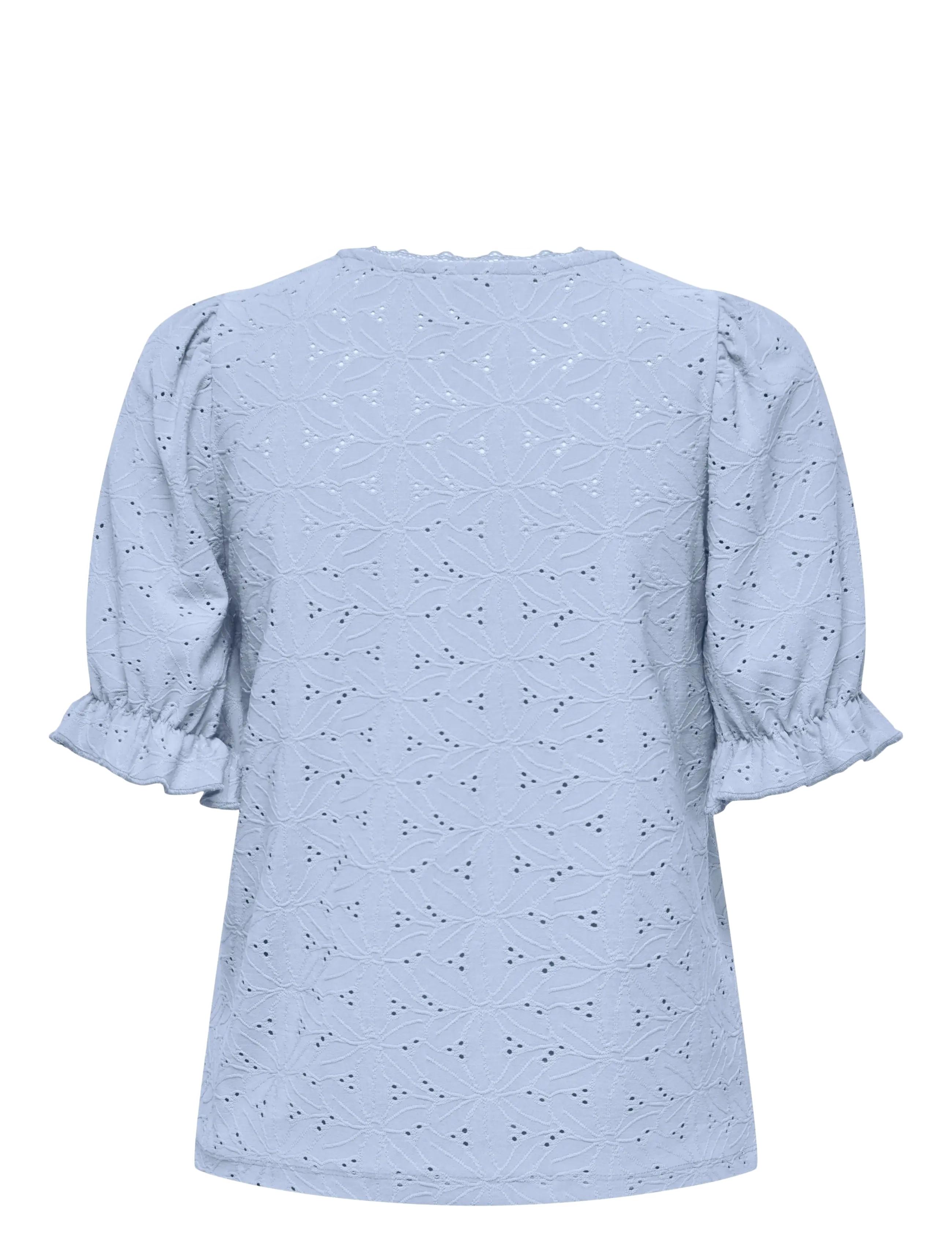ONLY - ONLNEW SMILLA S/S PUFF TOP JRS - stutterma blússur - soft chambray - 2