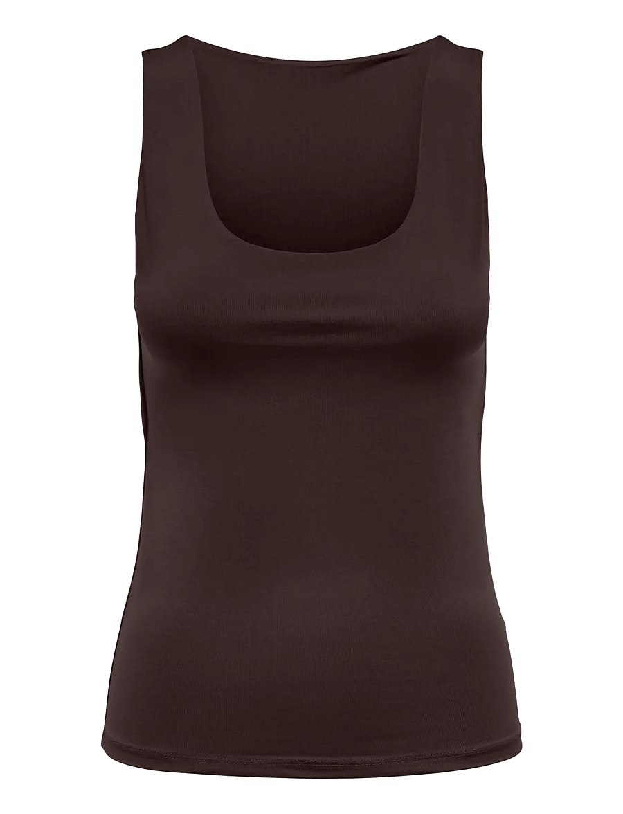 ONLY - ONLLONE S/L 2-WAY TOP JRS - hihattomat paidat - chocolate torte - 1