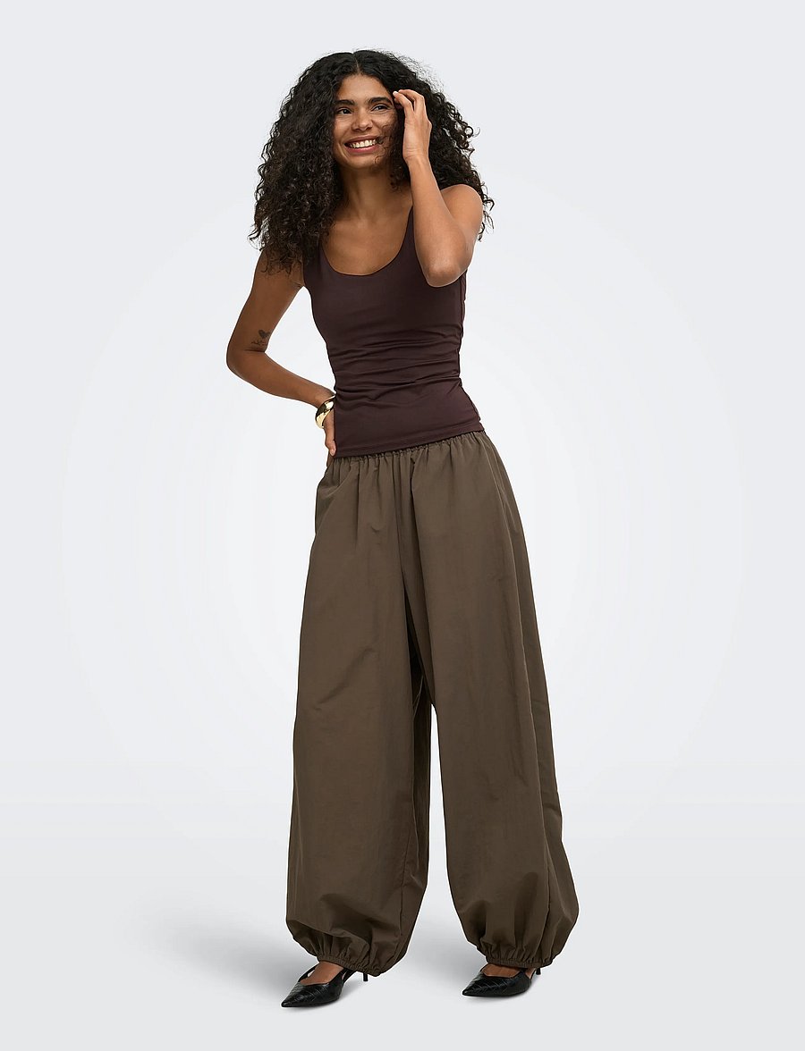 ONLY - ONLLONE S/L 2-WAY TOP JRS - hihattomat paidat - chocolate torte - 5