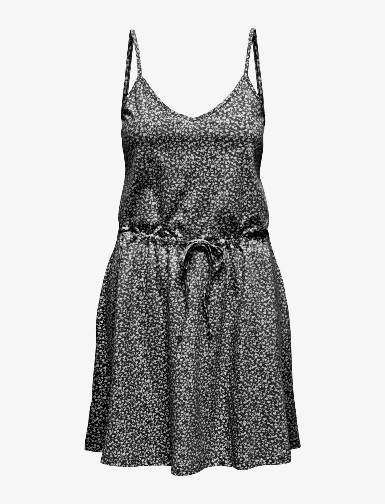 ONLY ONLMAY LIFE SINGLET V-NECK DRESS JRS - Slip kjoler - BLACK / black