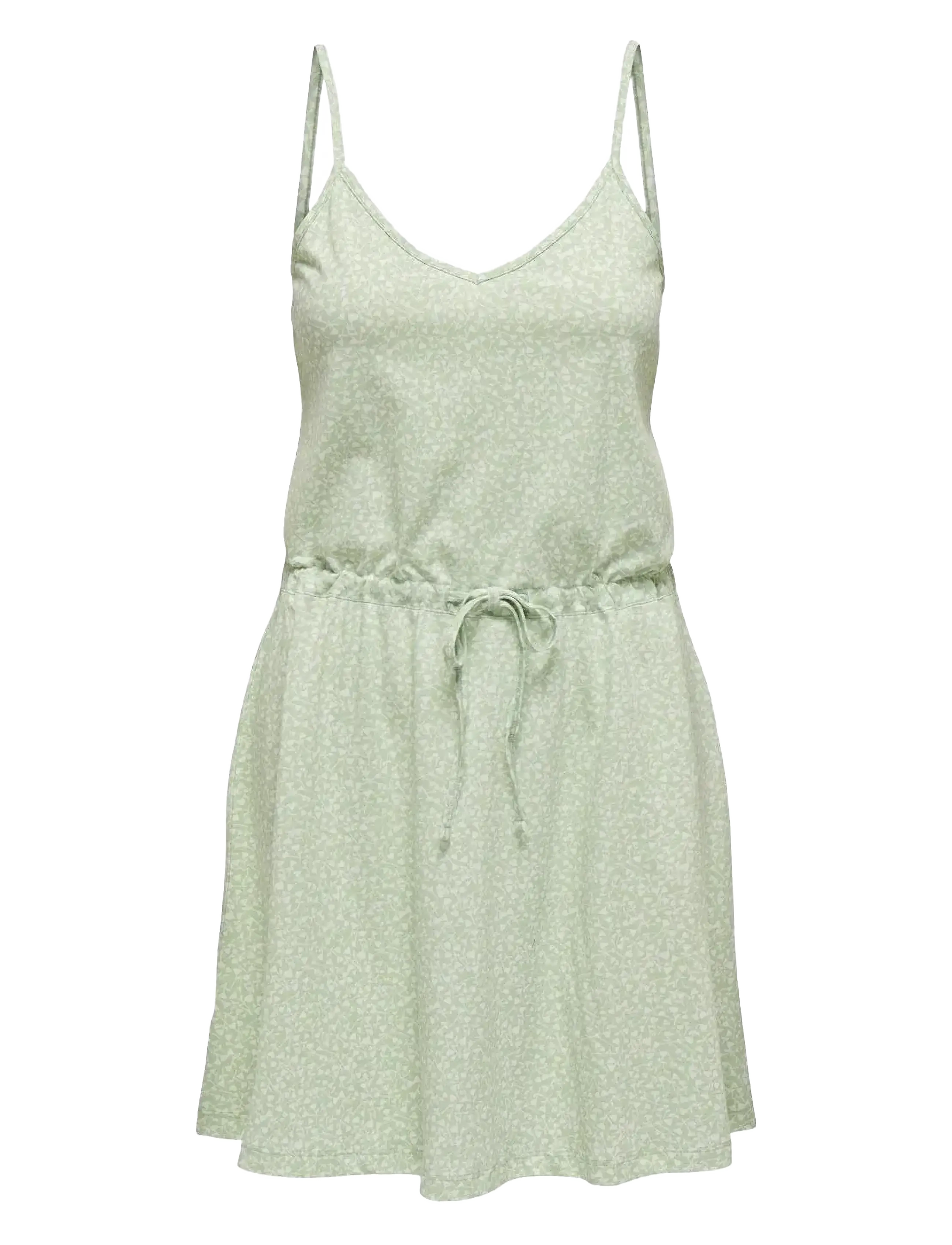 ONLY ONLMAY LIFE SINGLET V-NECK DRESS JRS - Kjoler - SUBTLE GREEN / green