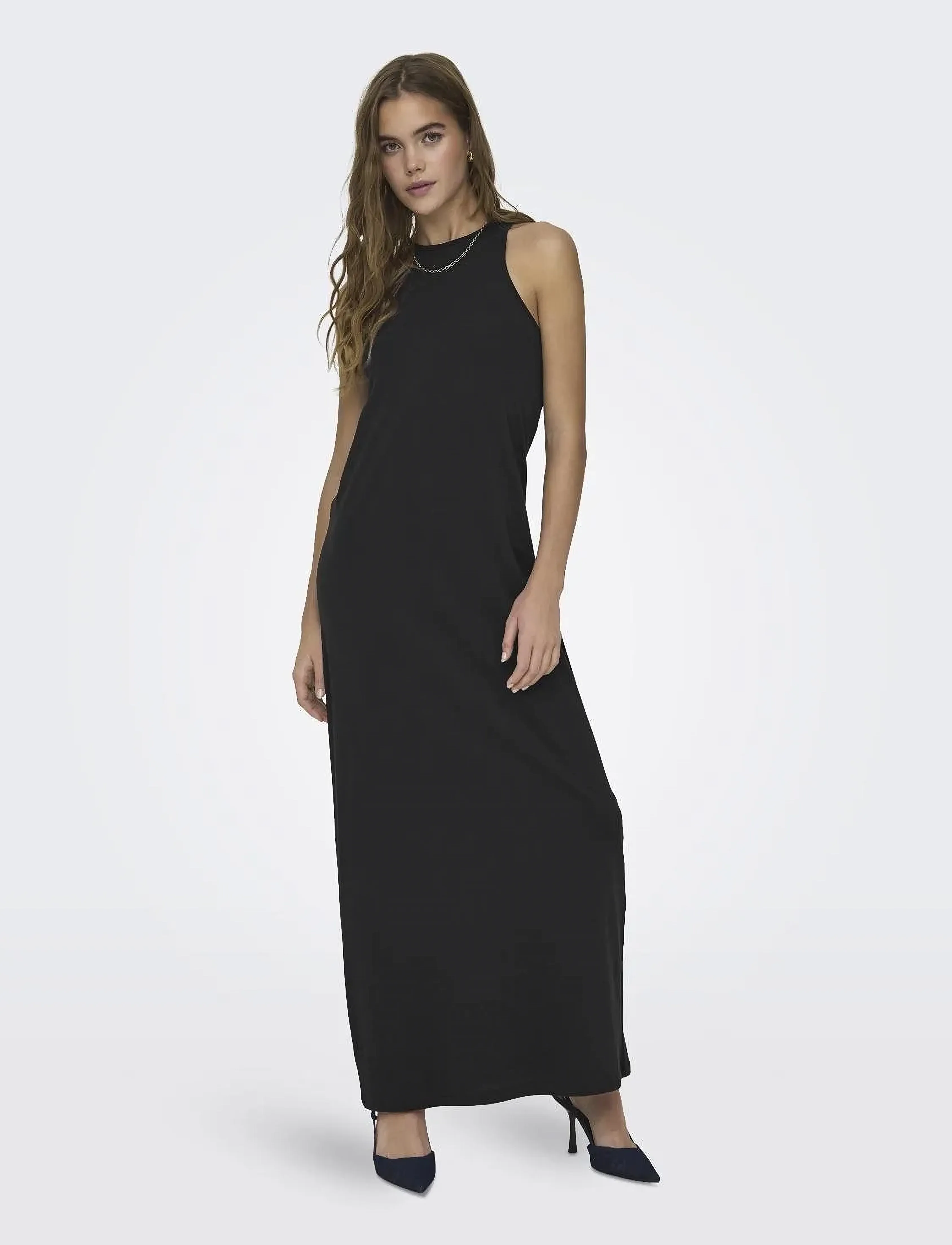 ONLY ONLMAY LIFE S/L LONG DRESS BOX JRS - Kjoler - BLACK / black