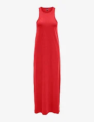 ONLY - ONLMAY LIFE S/L LONG DRESS BOX JRS - maxi dresses - flame scarlet - 0