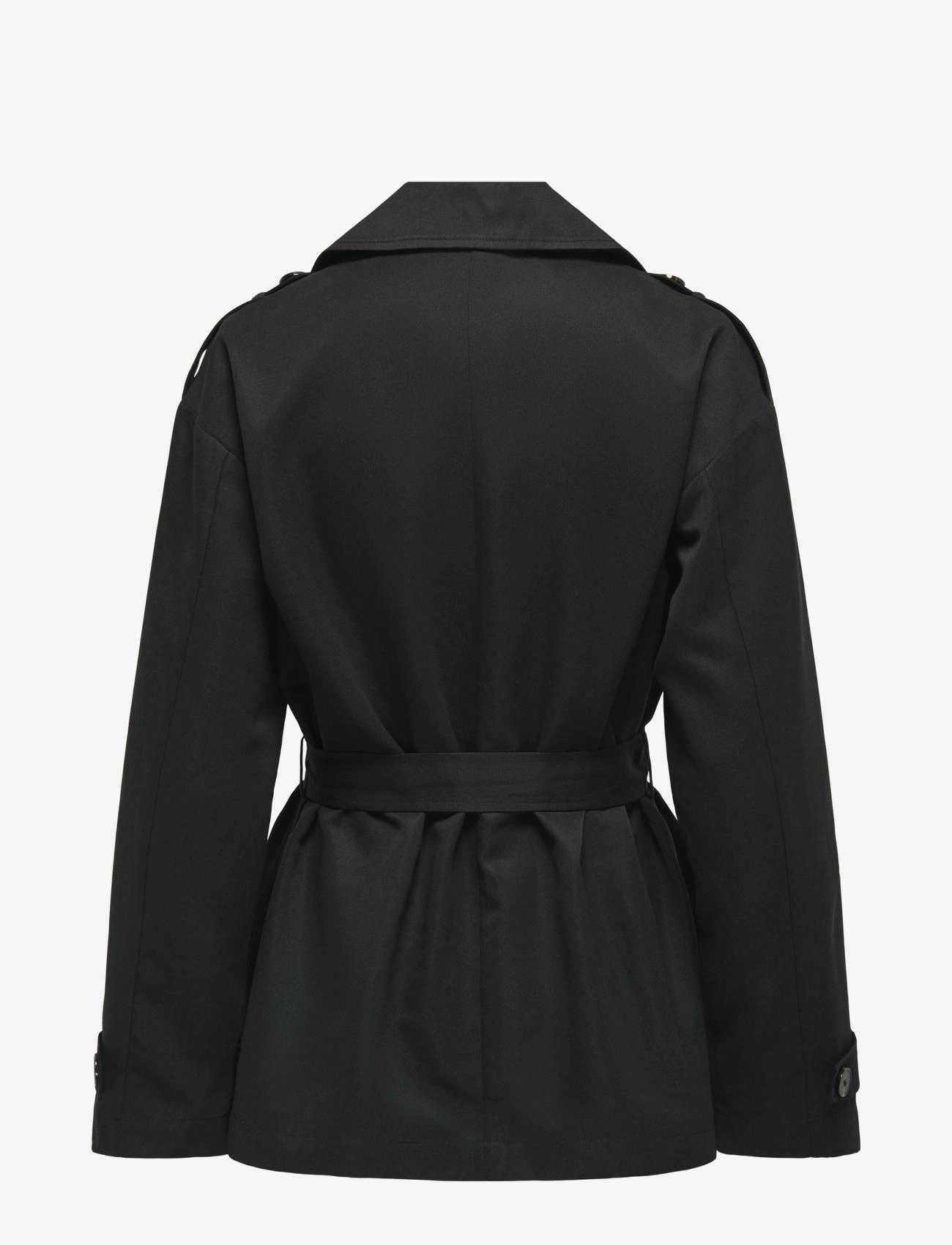 ONLY - ONLLINE SHORT TRENCHCOAT OTW - vihmamantlid - black - 2