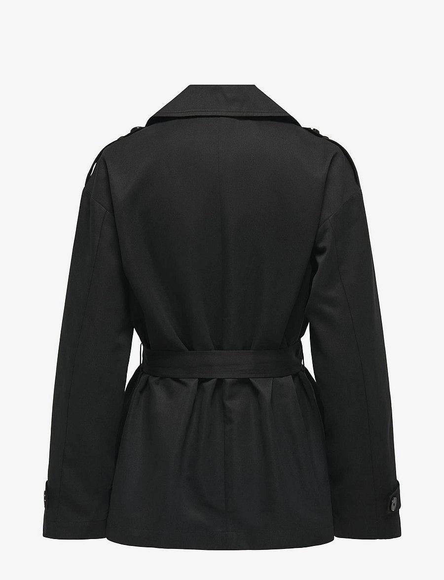ONLY - ONLLINE SHORT TRENCHCOAT OTW - trenssit - black - 2