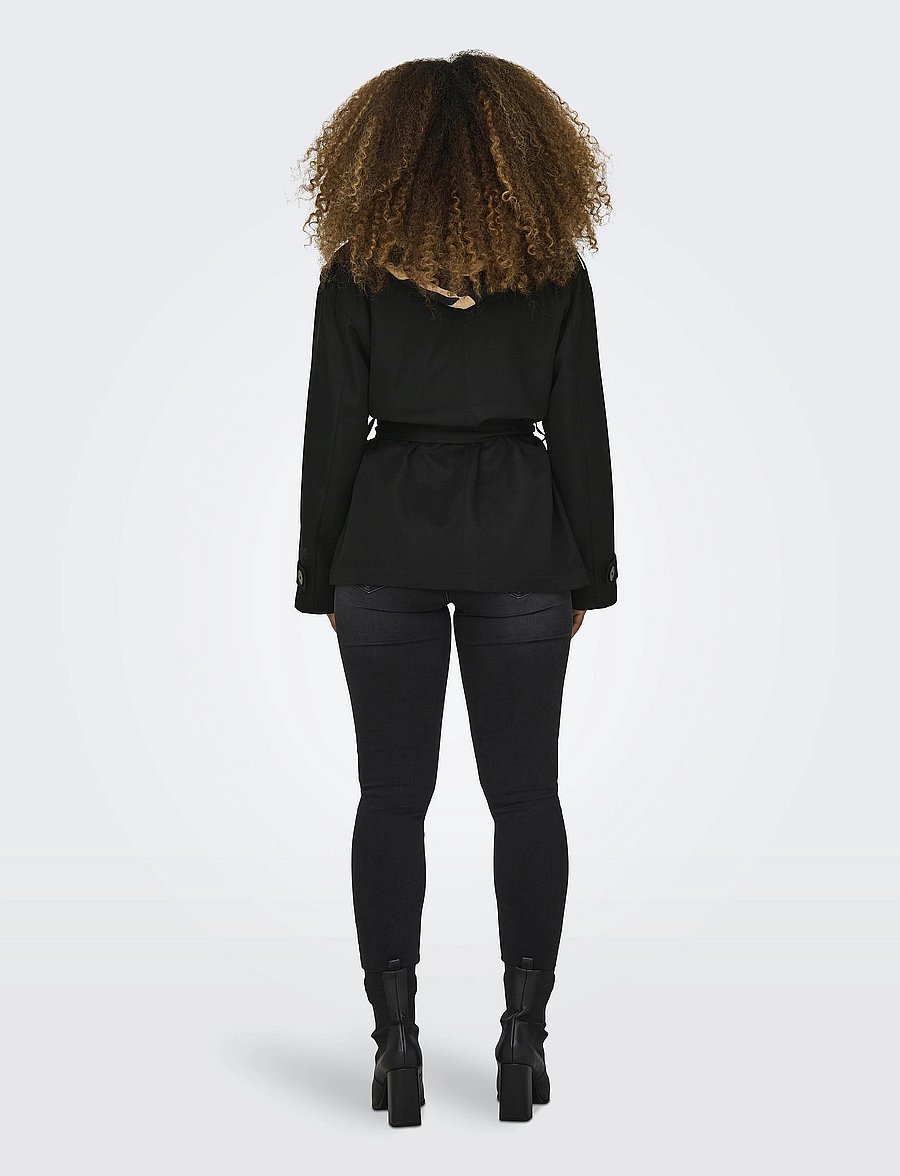 ONLY - ONLLINE SHORT TRENCHCOAT OTW - trenssit - black - 3