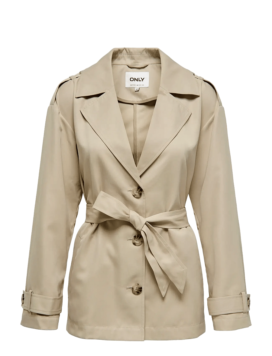 ONLY - ONLLINE SHORT TRENCHCOAT OTW - humus - 1