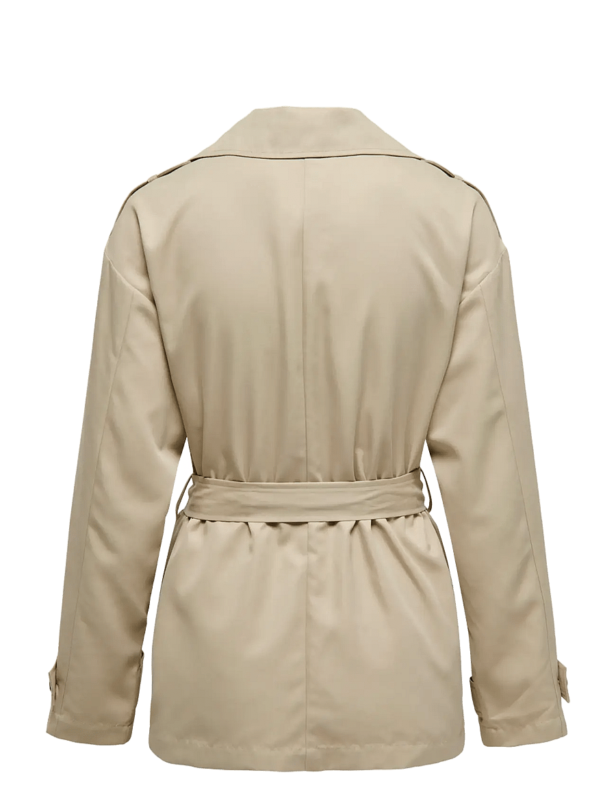 ONLY - ONLLINE SHORT TRENCHCOAT OTW - humus - 2