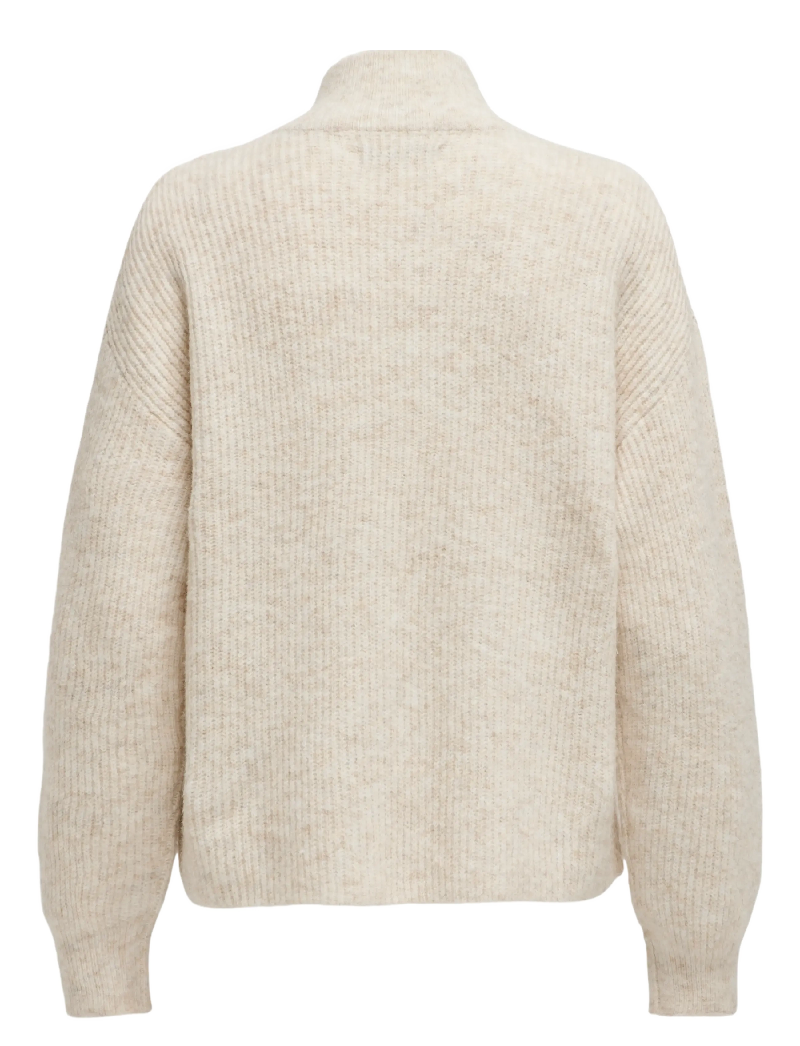 ONLY - ONLTOKYO SOLID L/S ZIP PULLOVER KNT NOOS - laveste priser - pumice stone - 2