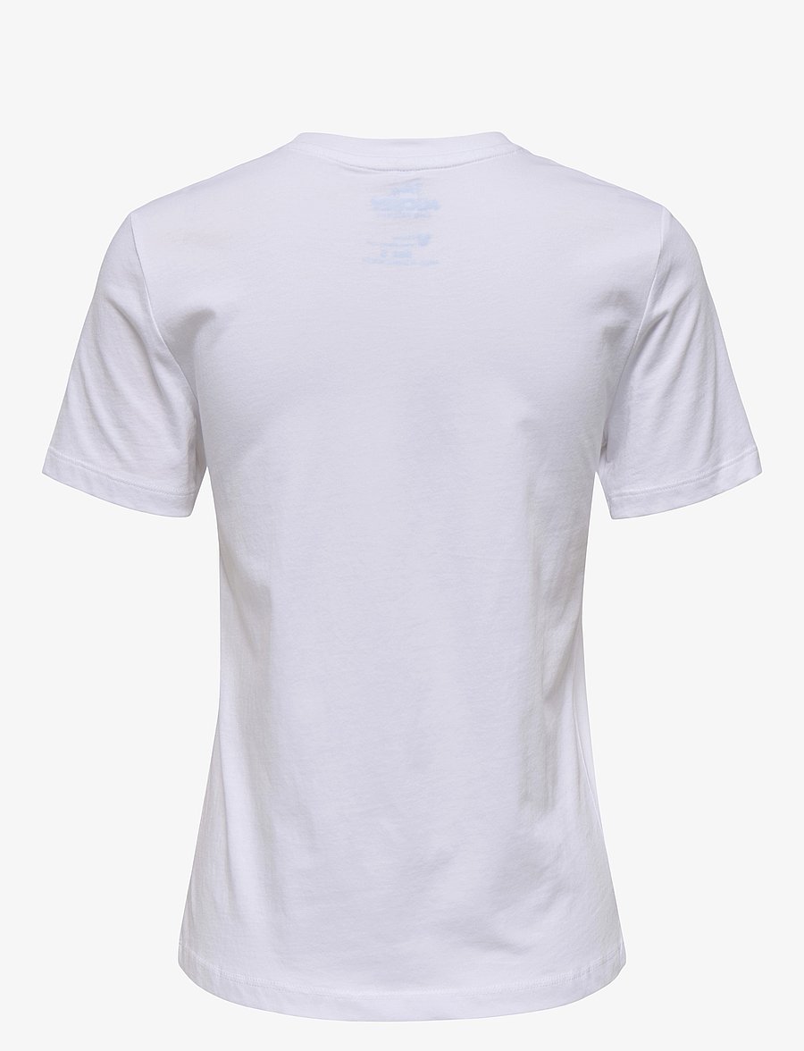 ONLY - ONLMICKEY LIFE REG S/S VALENTINE TOP JRS - t-shirts - bright white - 1