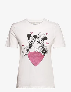 ONLMICKEY LIFE REG S/S VALENTINE TOP JRS, ONLY