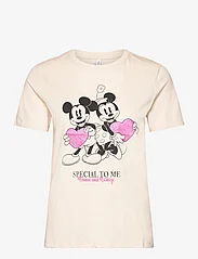 ONLY - ONLMICKEY LIFE REG S/S VALENTINE TOP JRS - laveste priser - pumice stone - 0
