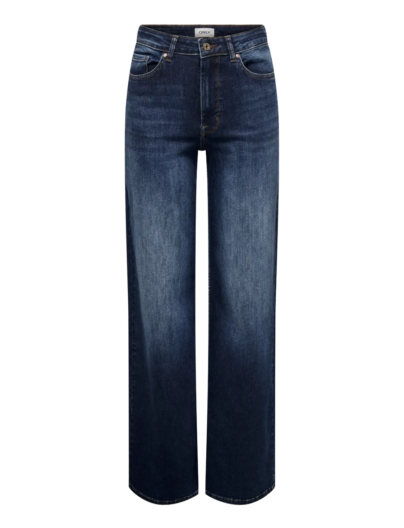 ONLY ONLMADISON BLUSH HW WIDE DNM REA081 NOOS - Brede jeans - DARK BLUE DENIM / navy