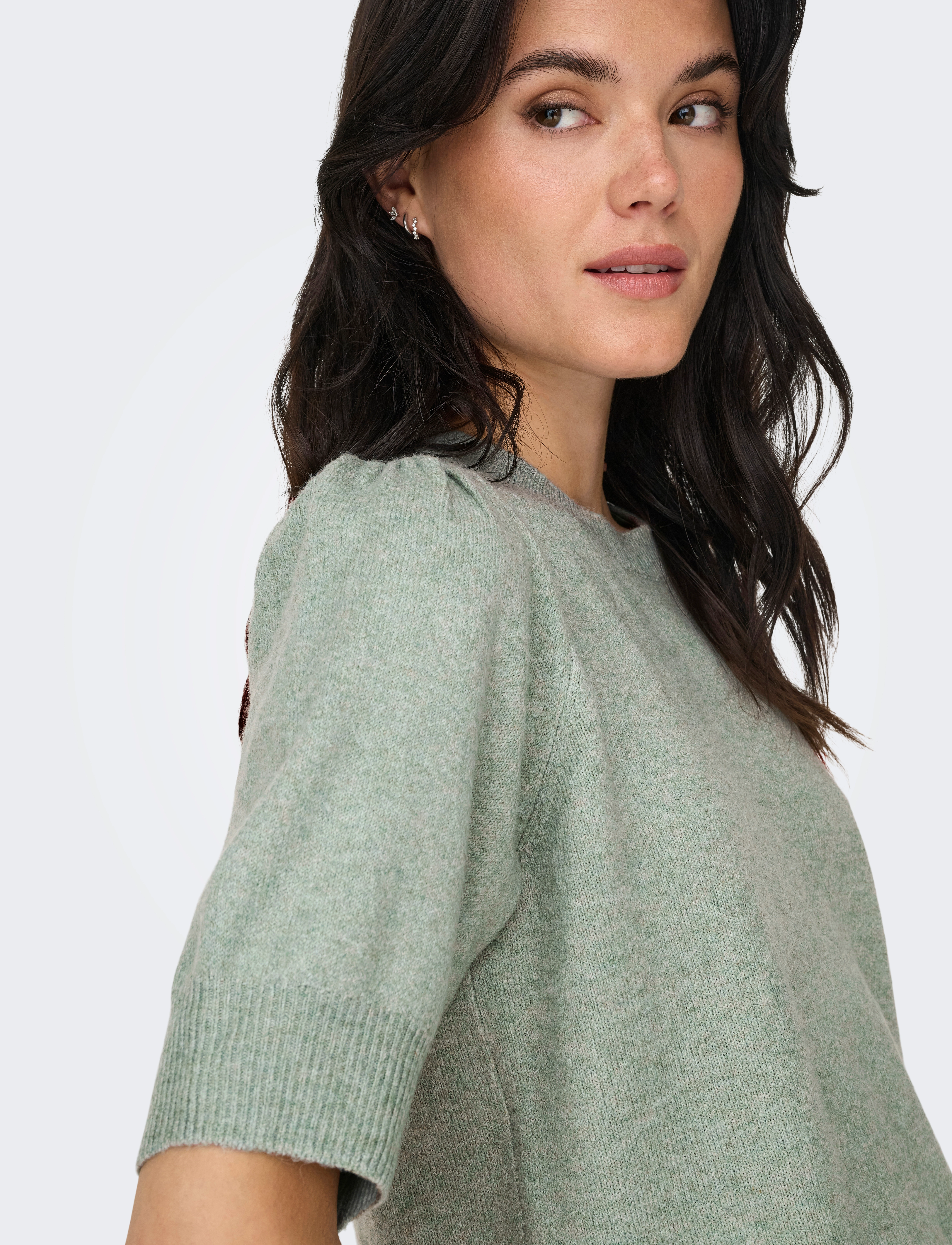 ONLY - ONLRICA LIFE 2/4 PULLOVER KNT NOOS - laveste priser - chinois green - 4