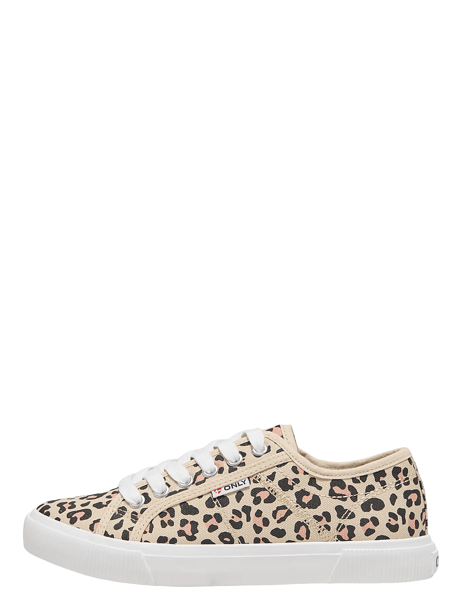 ONLY - ONLNICOLA CANVAS SNEAKER PRINT NOOS - niedrige sneaker - creme - 0