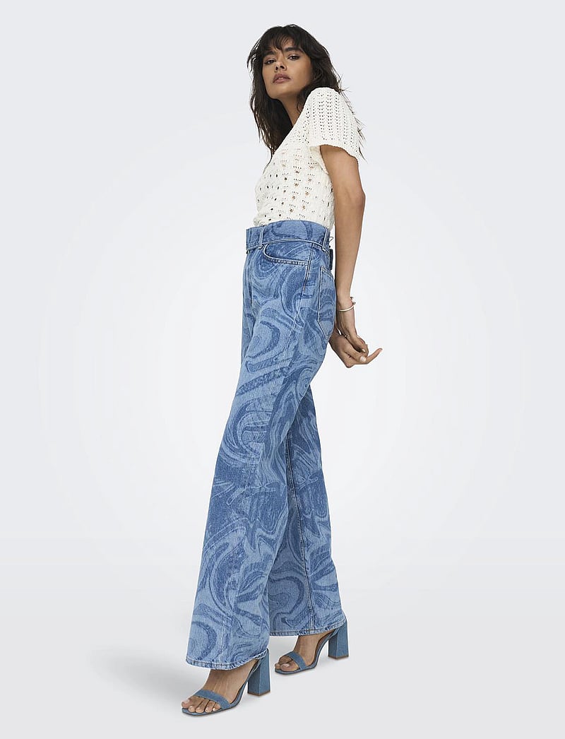 ONLY - ONLBECCA LIFE SS V-NECK TOP CC KNT - neulepuserot - cloud dancer - 0