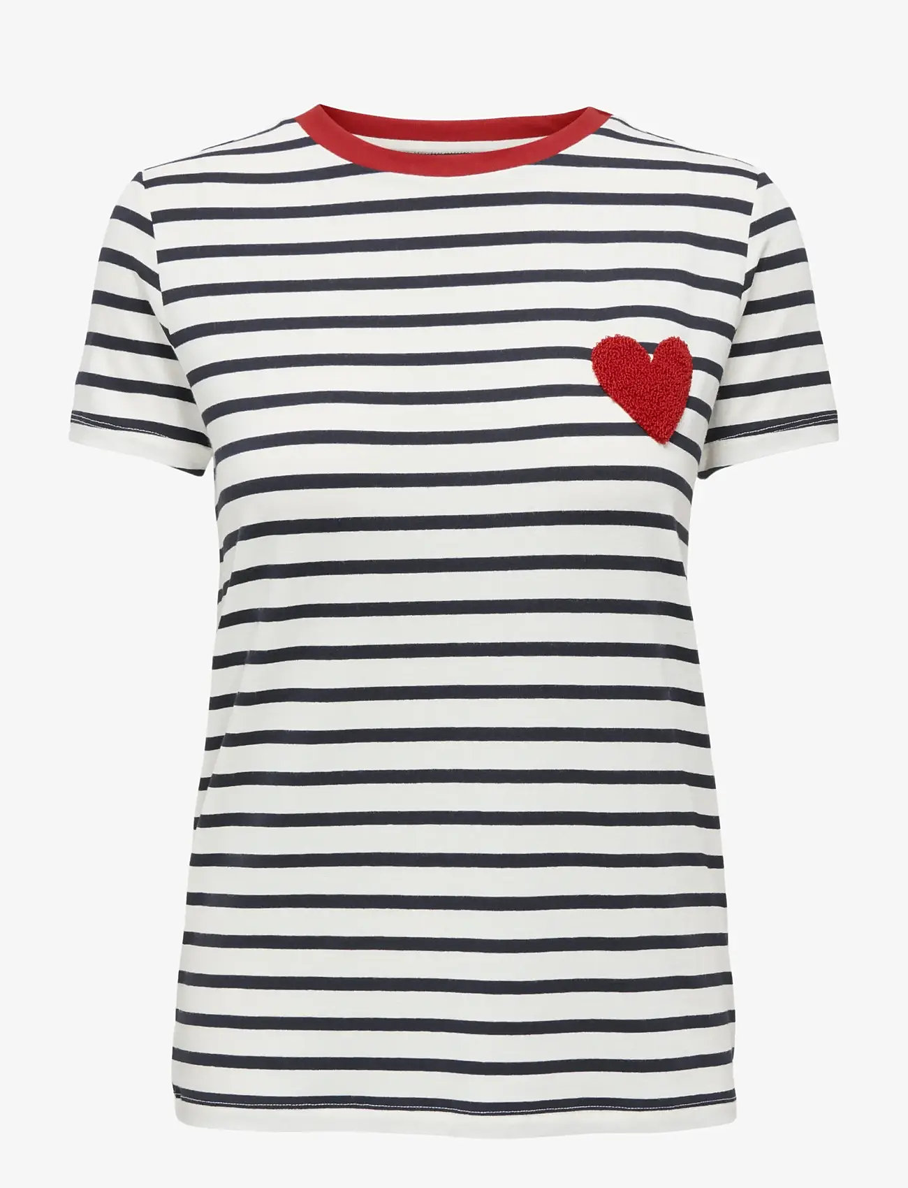 ONLY - ONLHEART LIFE S/S TEE JRS NOOS - cloud dancer - 1