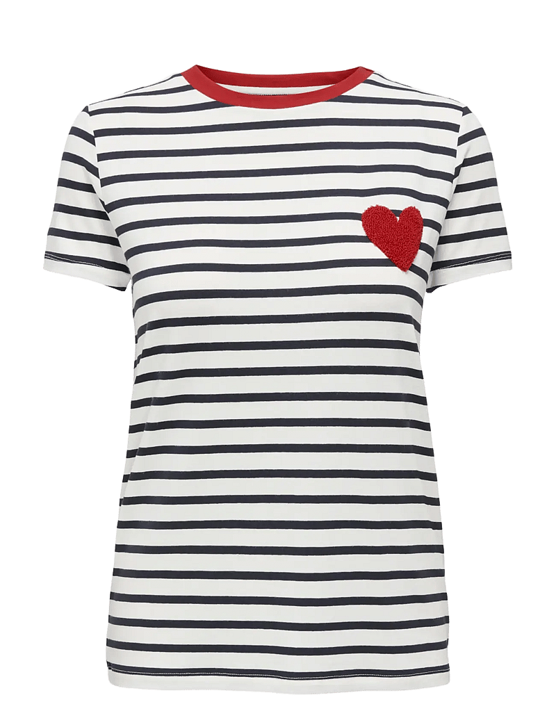 ONLY - ONLHEART LIFE S/S TEE JRS NOOS - cloud dancer - 1