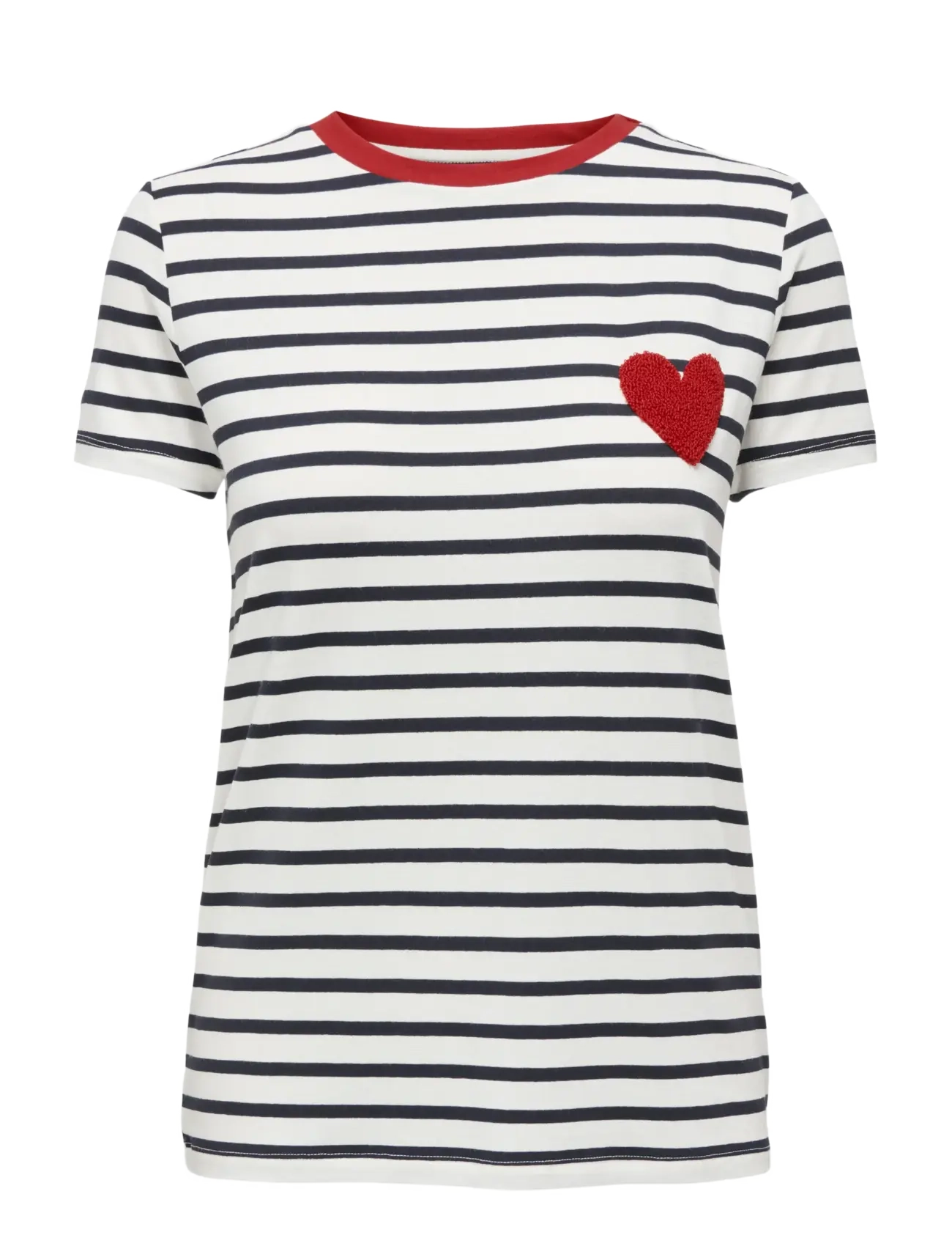 ONLY ONLHEART LIFE S/S TEE JRS NOOS - T-shirts & Tops - CLOUD DANCER / white