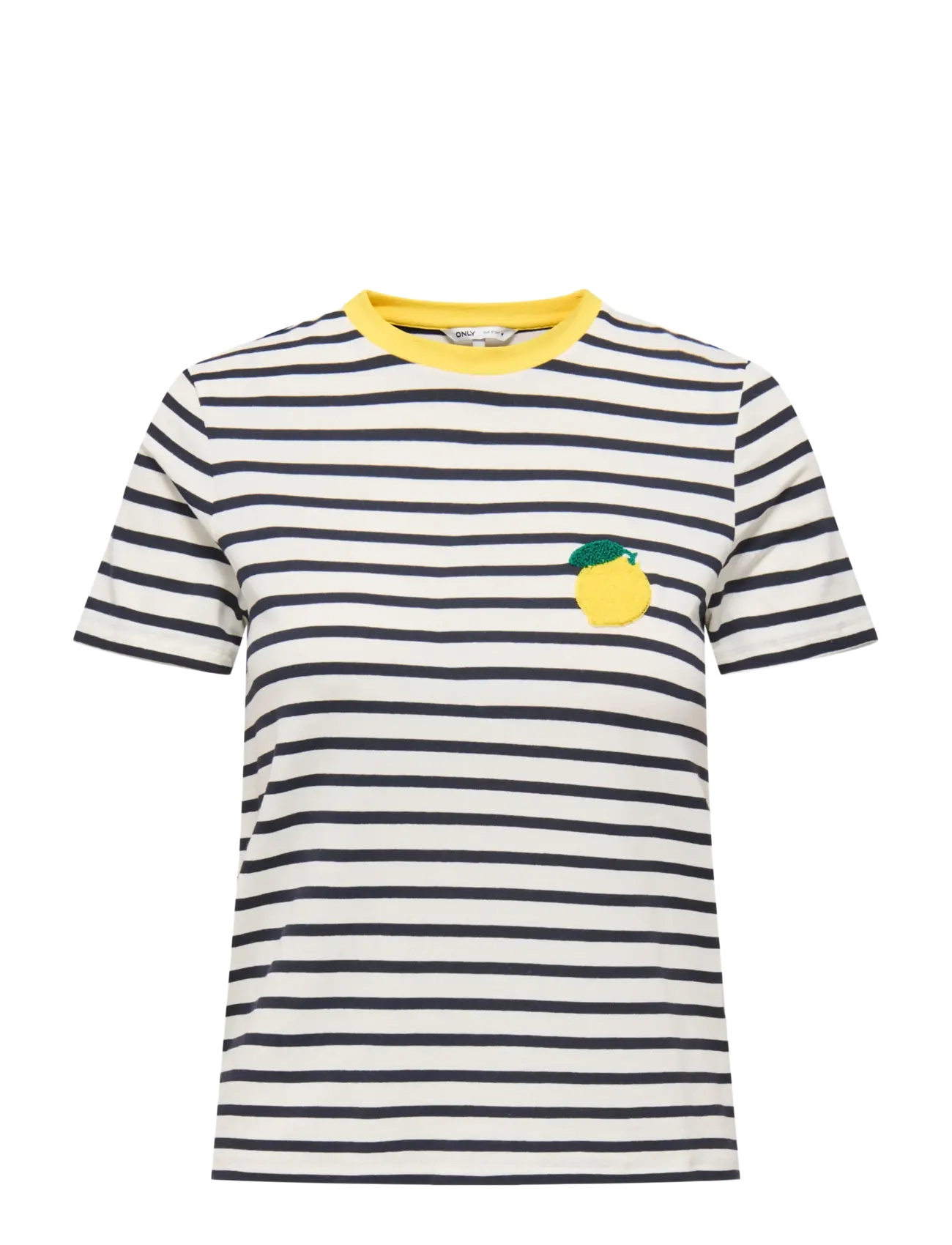 ONLY ONLHEART LIFE S/S TEE JRS NOOS - T-shirts & Toppe - CLOUD DANCER / cream