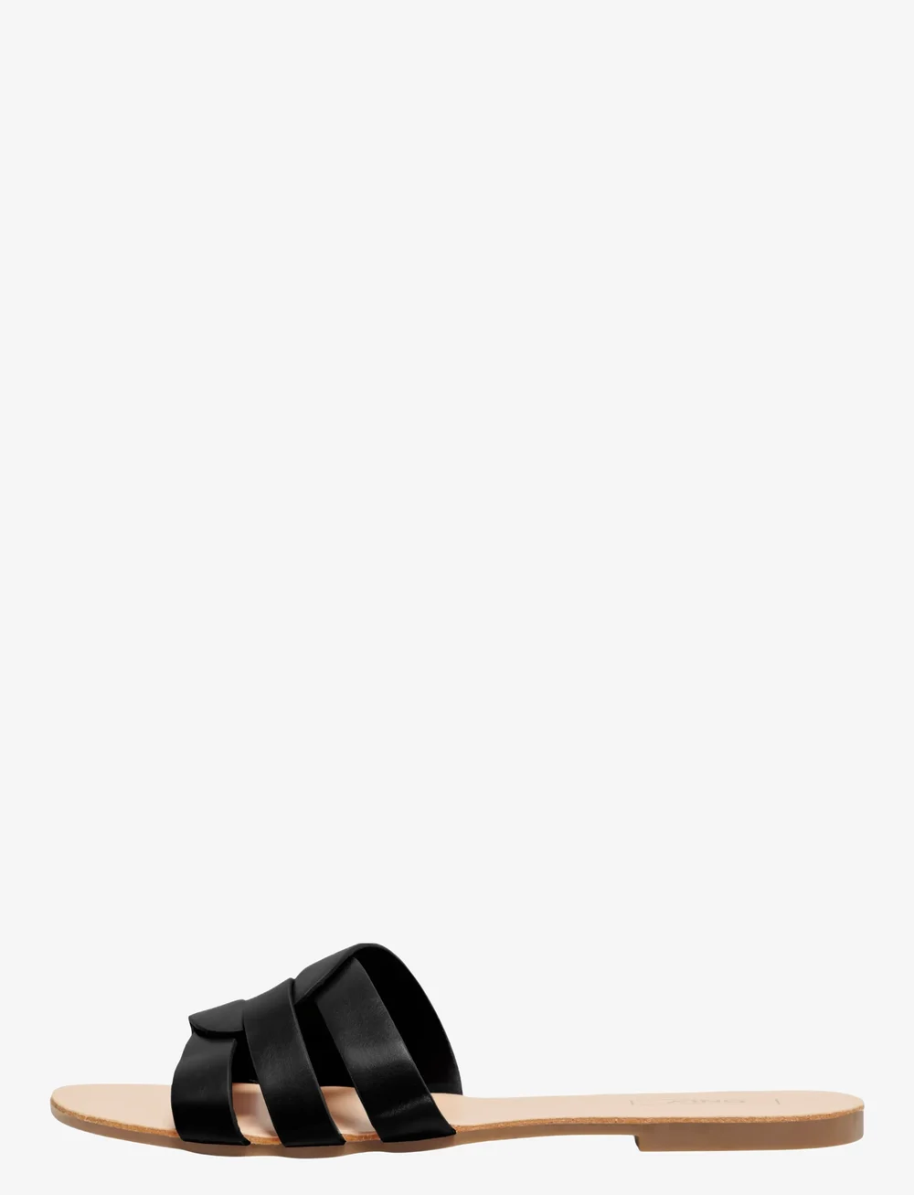 ONLY - ONLFELI-4 PU SLIP ON SANDAL NOOS - kontsata sandaalid - black - 1