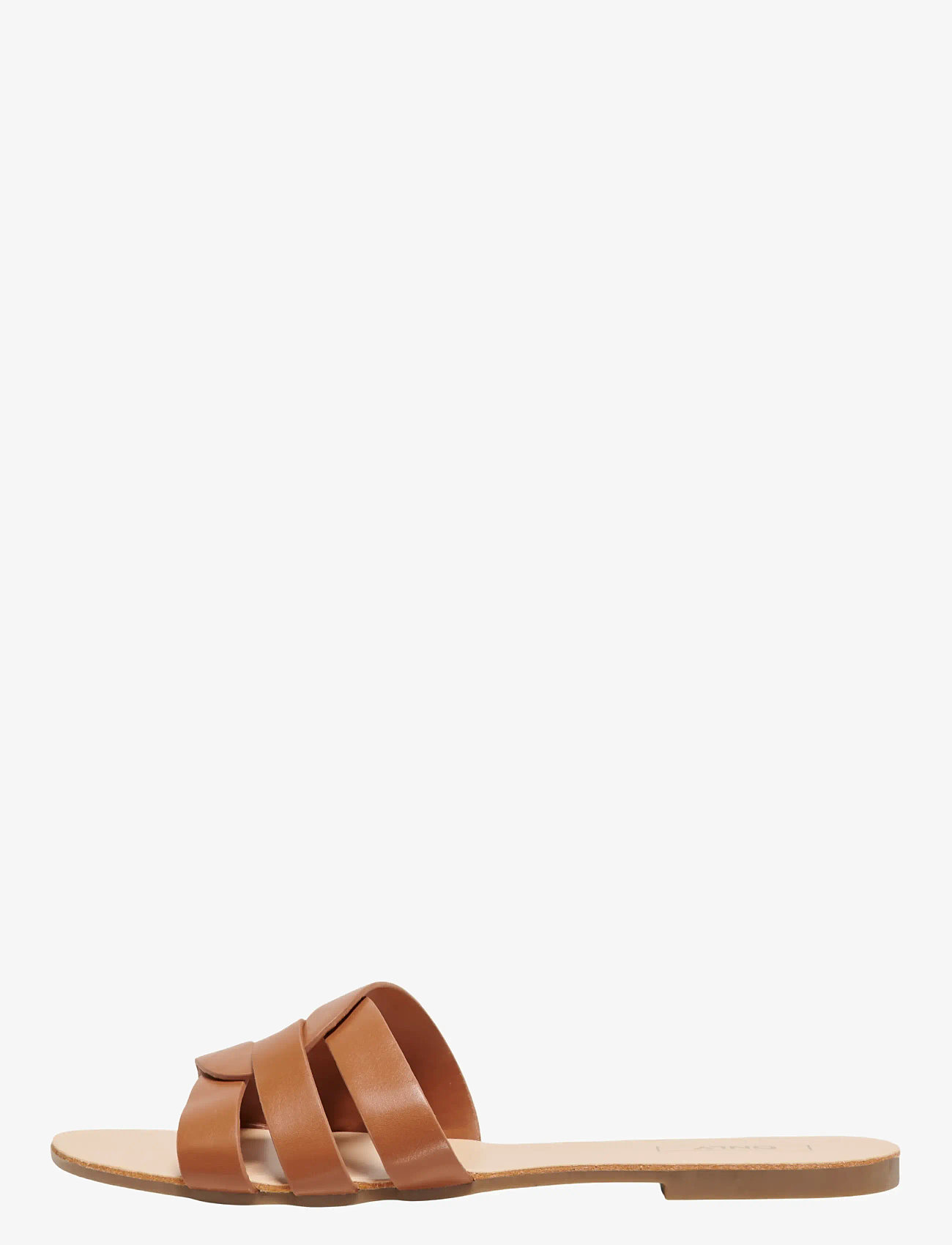 ONLY - ONLFELI-4 PU SLIP ON SANDAL NOOS - platta sandaler - cognac - 1