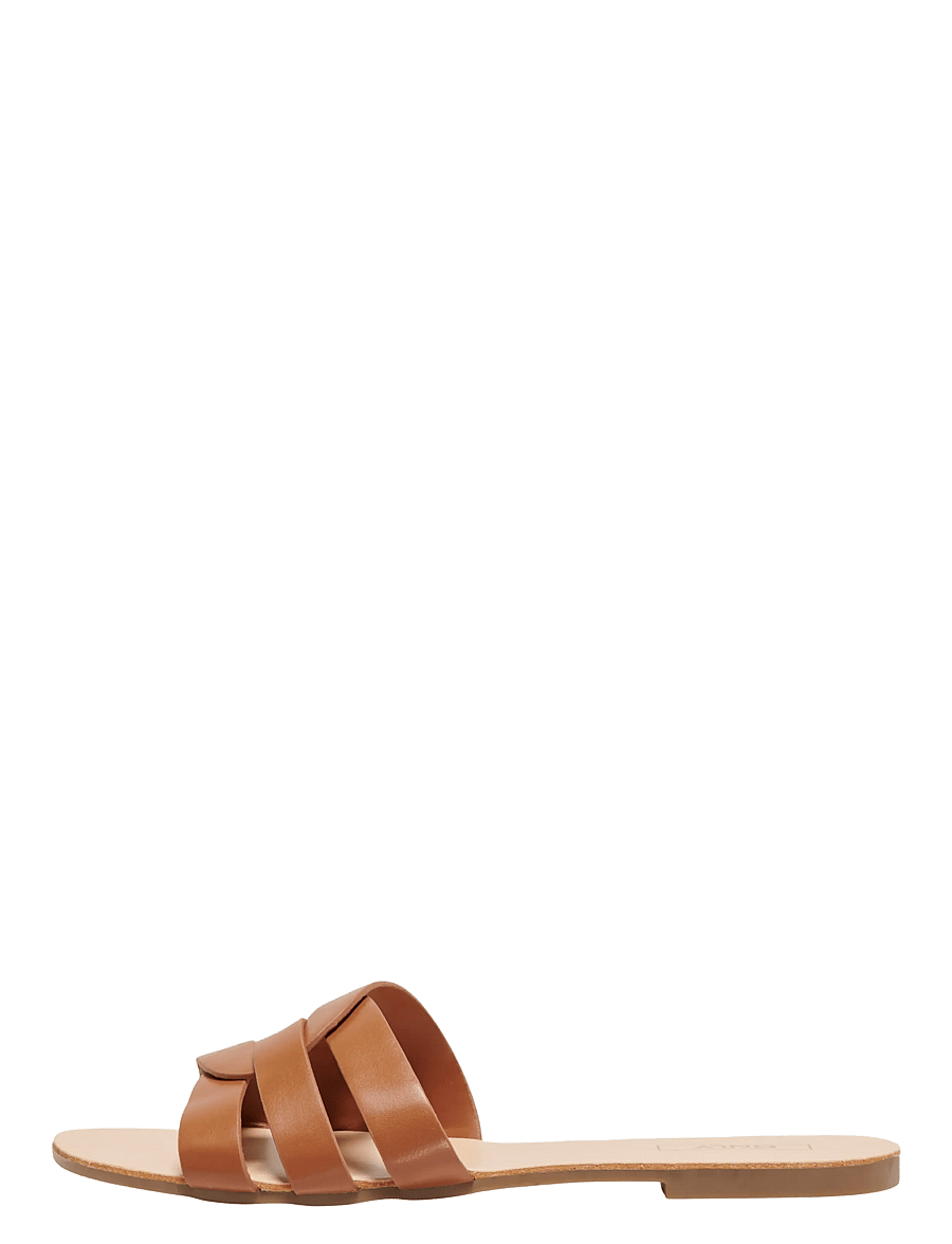 ONLY - ONLFELI-4 PU SLIP ON SANDAL - flache sandalen - cognac - 1