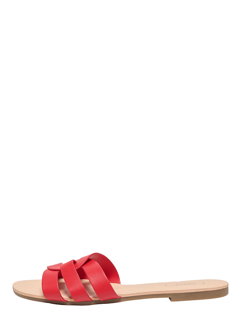 ONLY - ONLFELI-4 PU SLIP ON SANDAL NOOS - platta sandaler - high risk red - 1