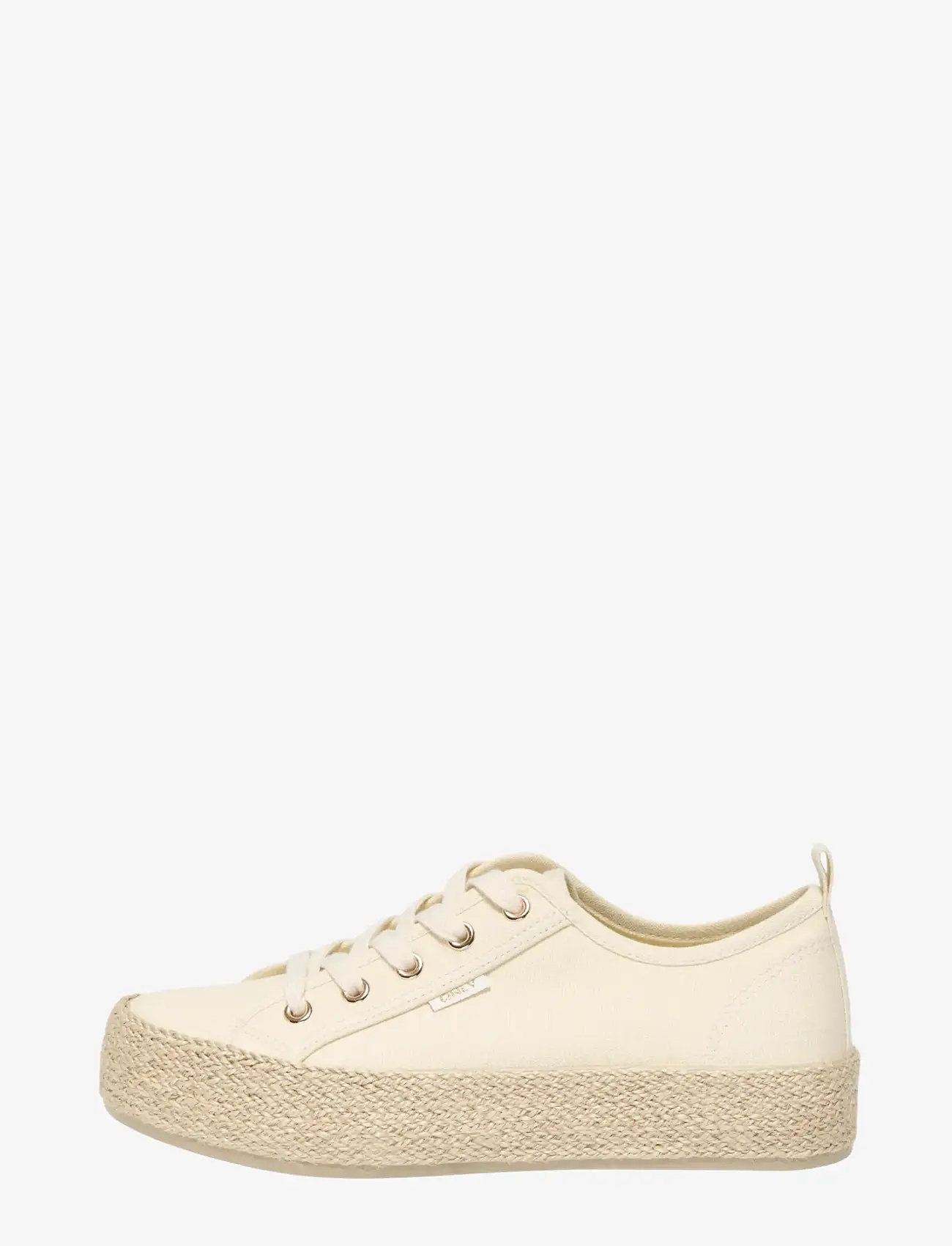 ONLY - ONLIDA-1 LACE UP ESPADRILLE SNEAKER NOOS - niedrige sneakers - creme - 0