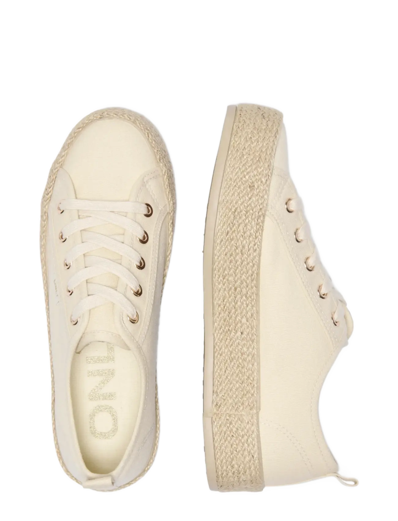 ONLY - ONLIDA-1 LACE UP ESPADRILLE SNEAKER NOOS - konfirmatsioon - creme - 3