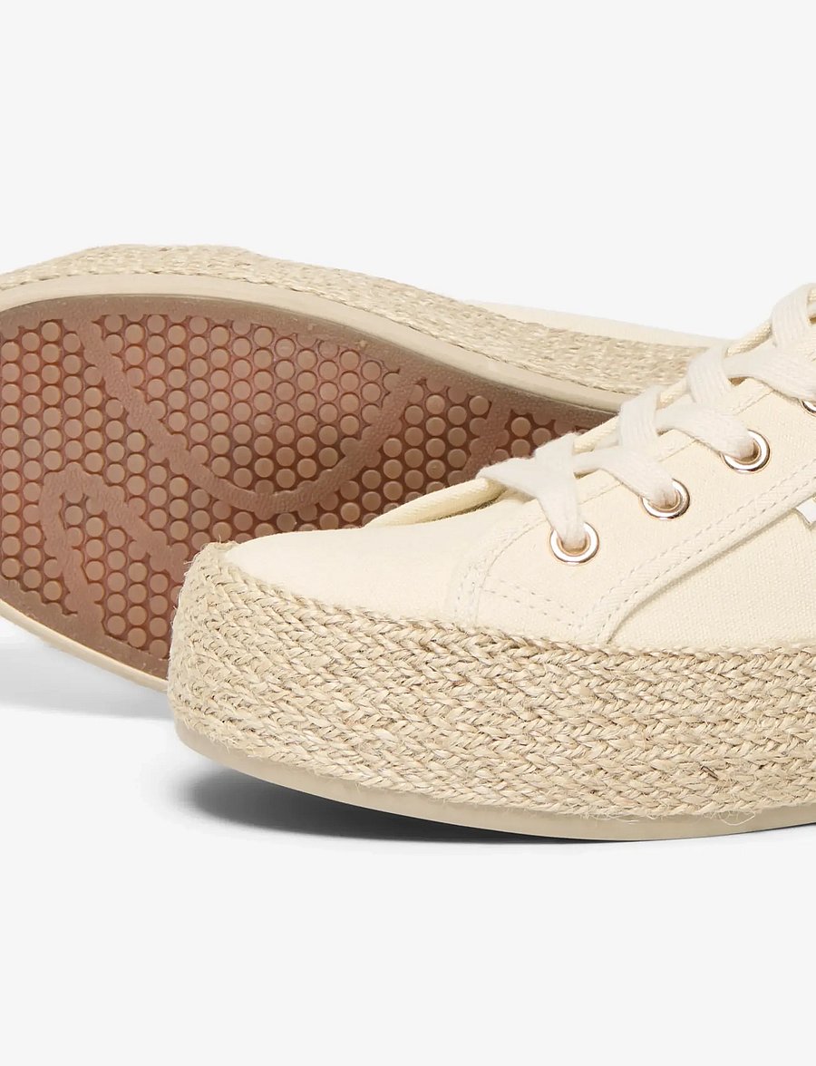 ONLY - ONLIDA-1 LACE UP ESPADRILLE SNEAKER NOOS - konfirmation - creme - 4