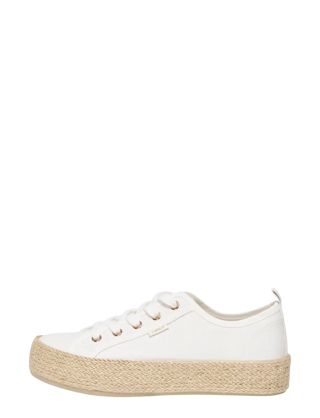 ONLY ONLIDA-1 LACE UP ESPADRILLE SNEAKER NOOS - Transitional Layering - WHITE / white