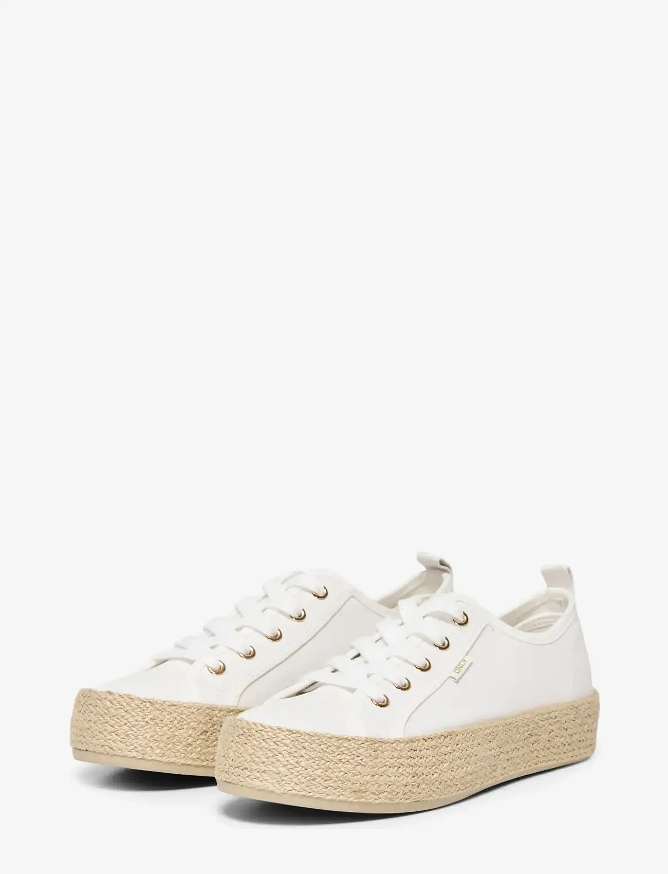 ONLY - ONLIDA-1 LACE UP ESPADRILLE SNEAKER NOOS - konfirmationstøj - white - 2