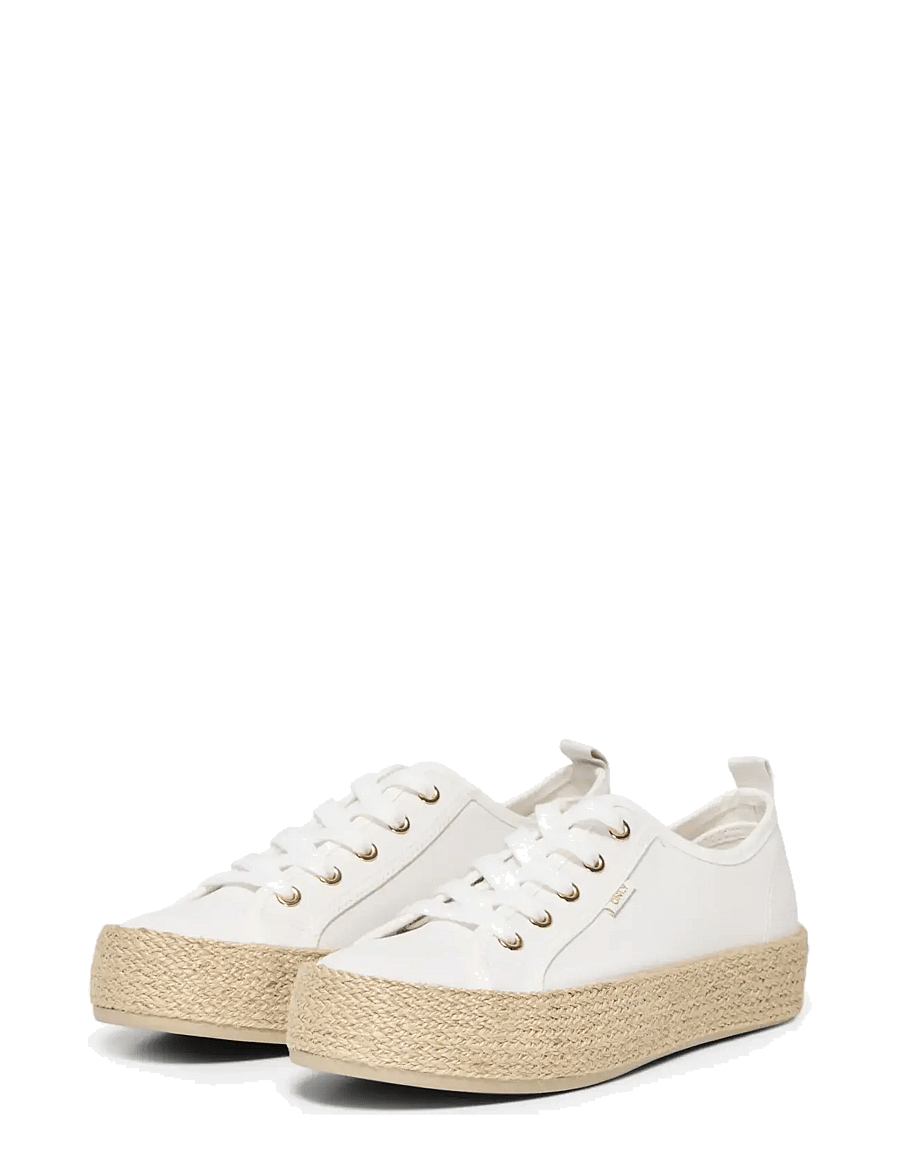 ONLY - ONLIDA-1 LACE UP ESPADRILLE SNEAKER NOOS - konfirmation - white - 2