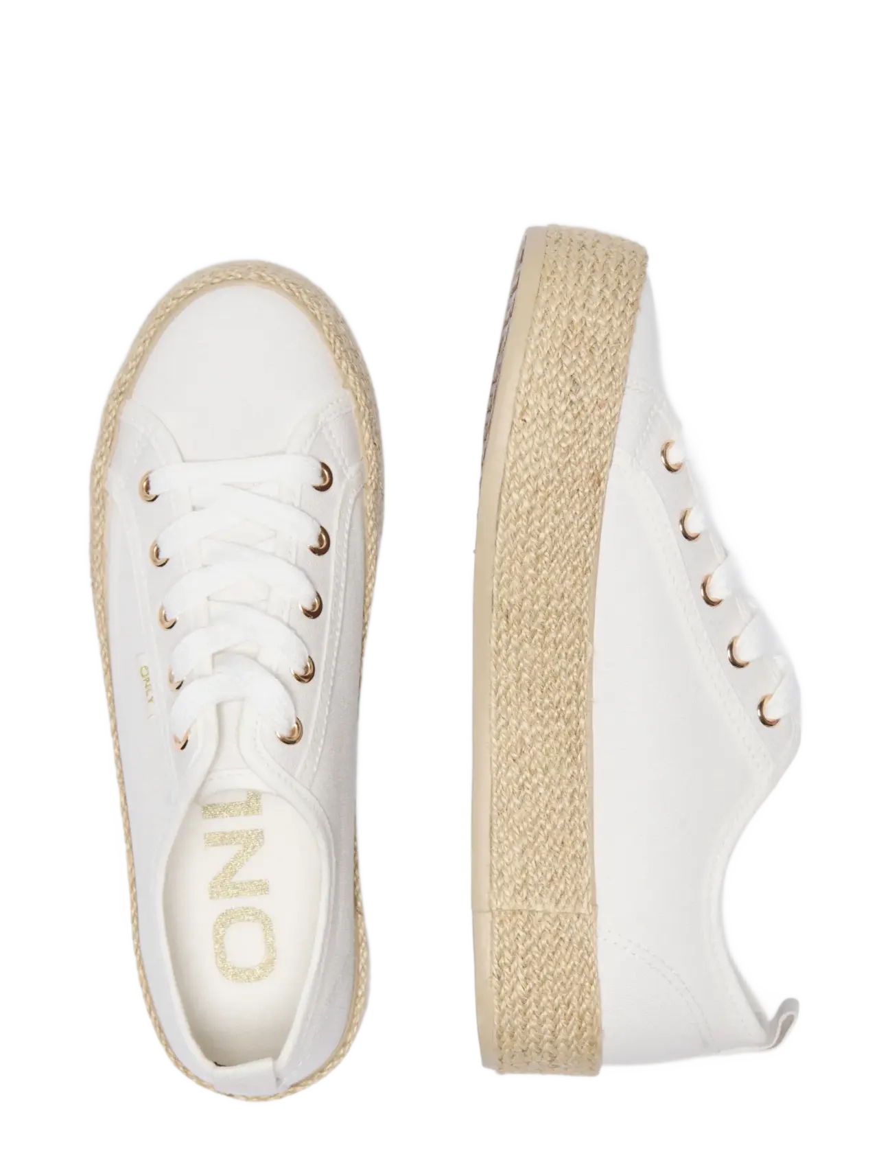 ONLY - ONLIDA-1 LACE UP ESPADRILLE SNEAKER NOOS - konfirmatsioon - white - 3