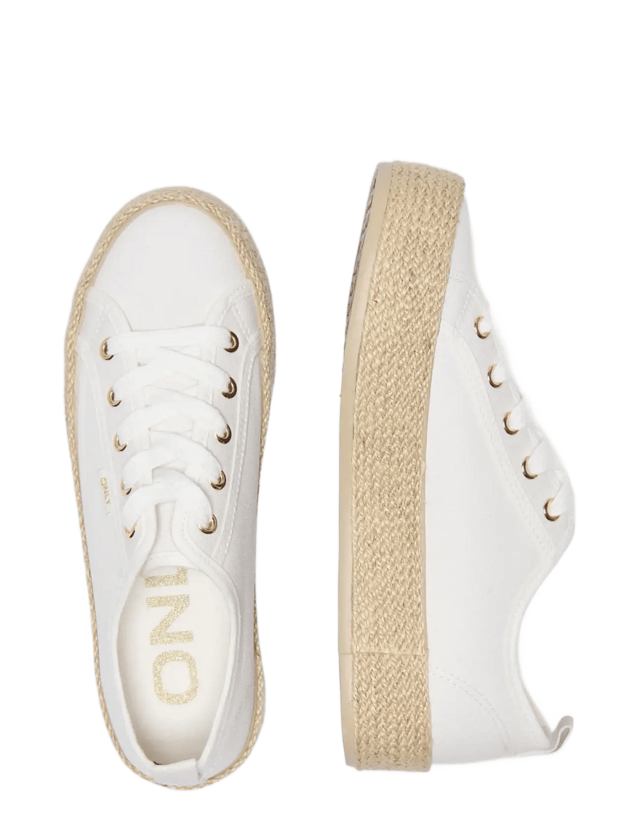ONLY - ONLIDA-1 LACE UP ESPADRILLE SNEAKER NOOS - konfirmation - white - 3