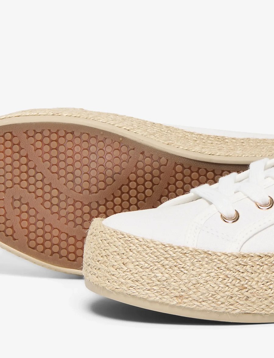 ONLY - ONLIDA-1 LACE UP ESPADRILLE SNEAKER NOOS - konfirmation - white - 4