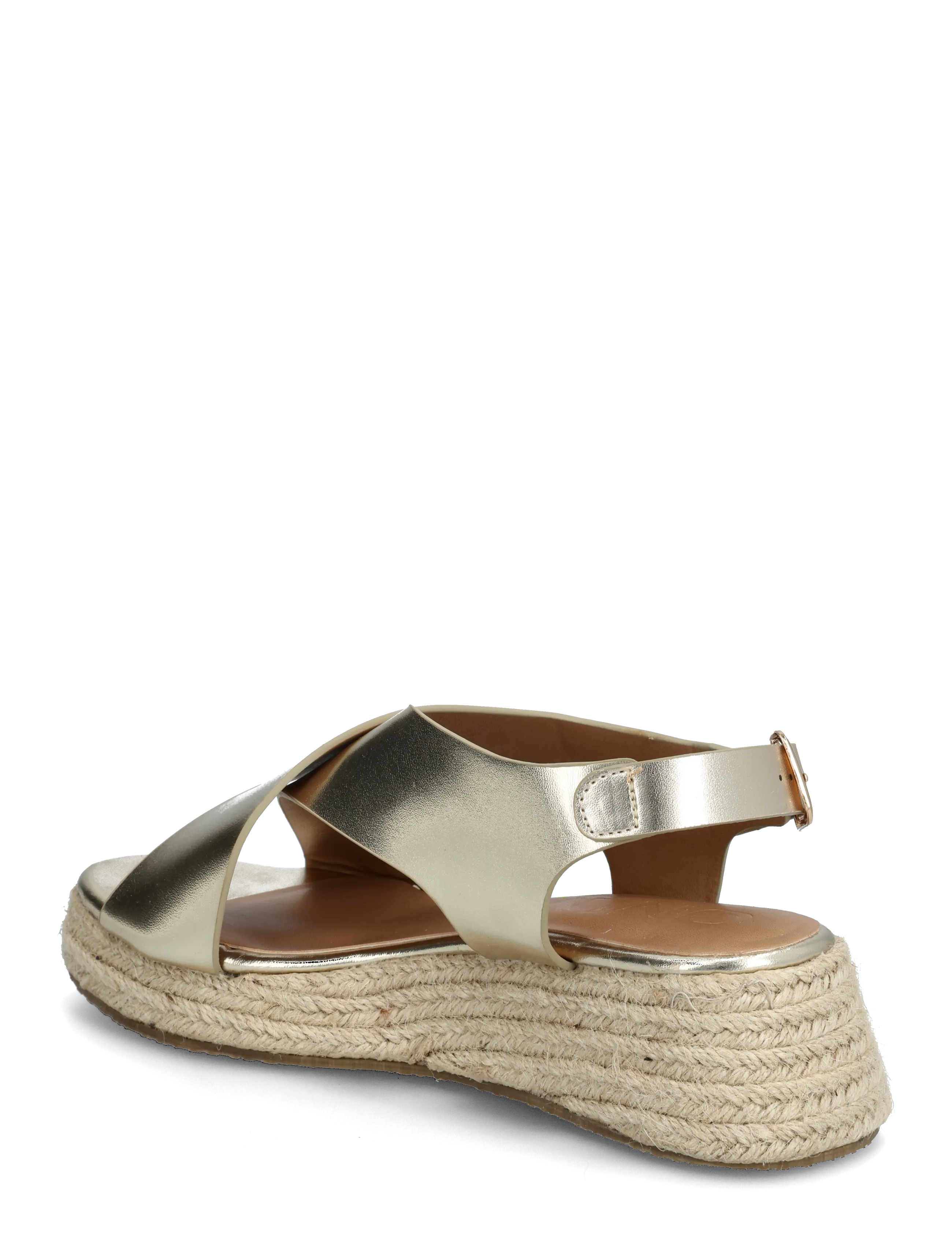 ONLY - ONLMINERVA-2 PU FOIL CROSS STRAP - laagste prijzen - gold colour - 2