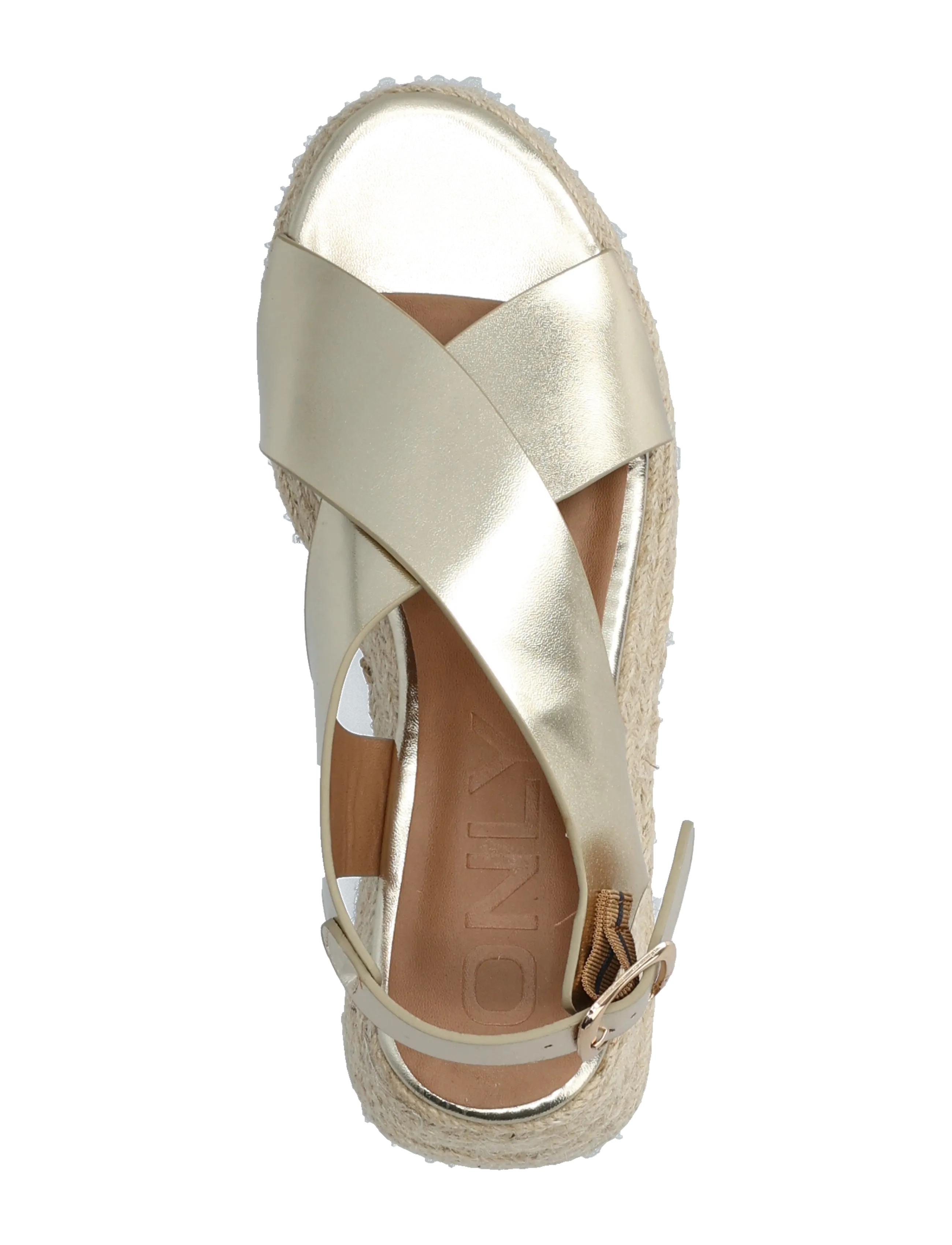 ONLY - ONLMINERVA-2 PU FOIL CROSS STRAP - laagste prijzen - gold colour - 3