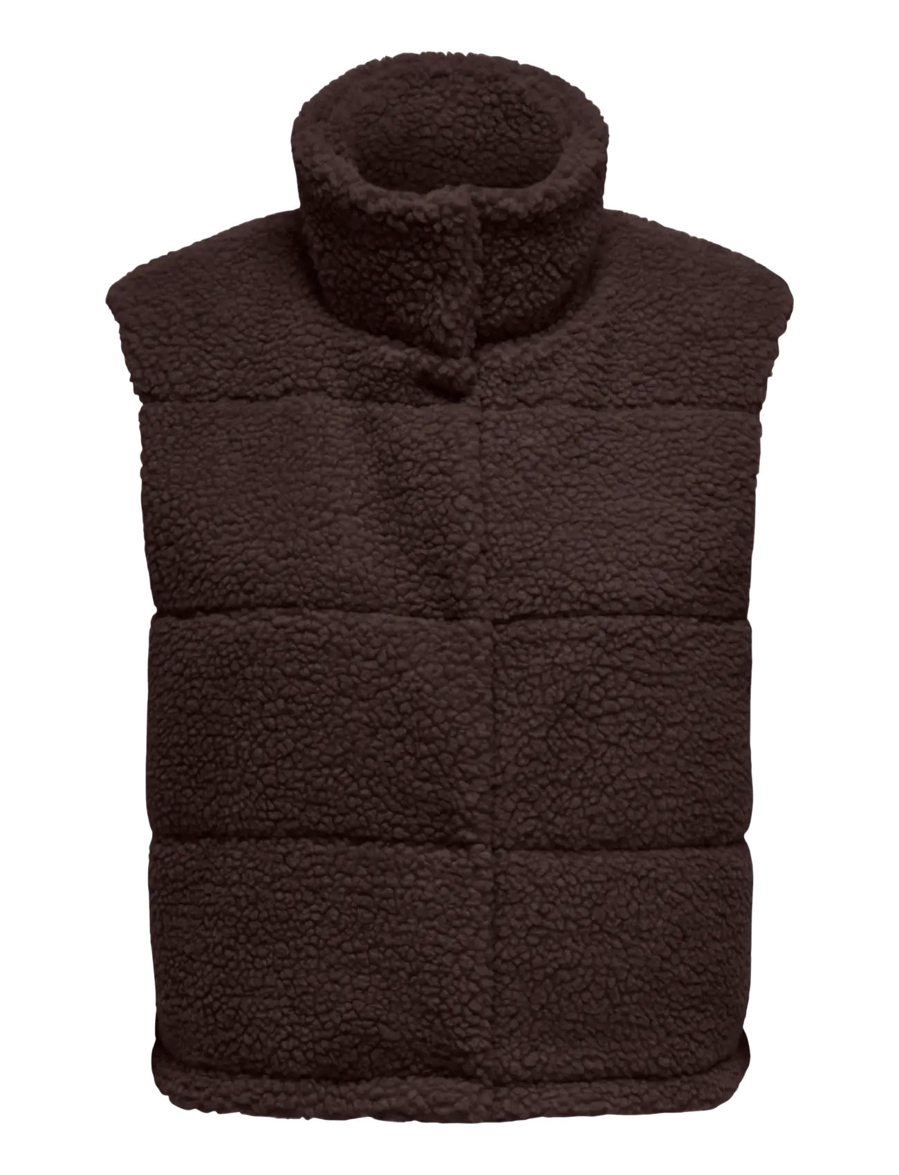 ONLY ONLSANDRA TEDDY WAISTCOAT OTW NOOS - Herbstjacken - SEAL BROWN / brown