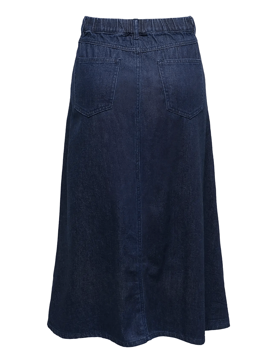ONLY - ONLMINDY HW LOOSE DNM SKIRT NOOS - denim skirts - dark blue denim - 2