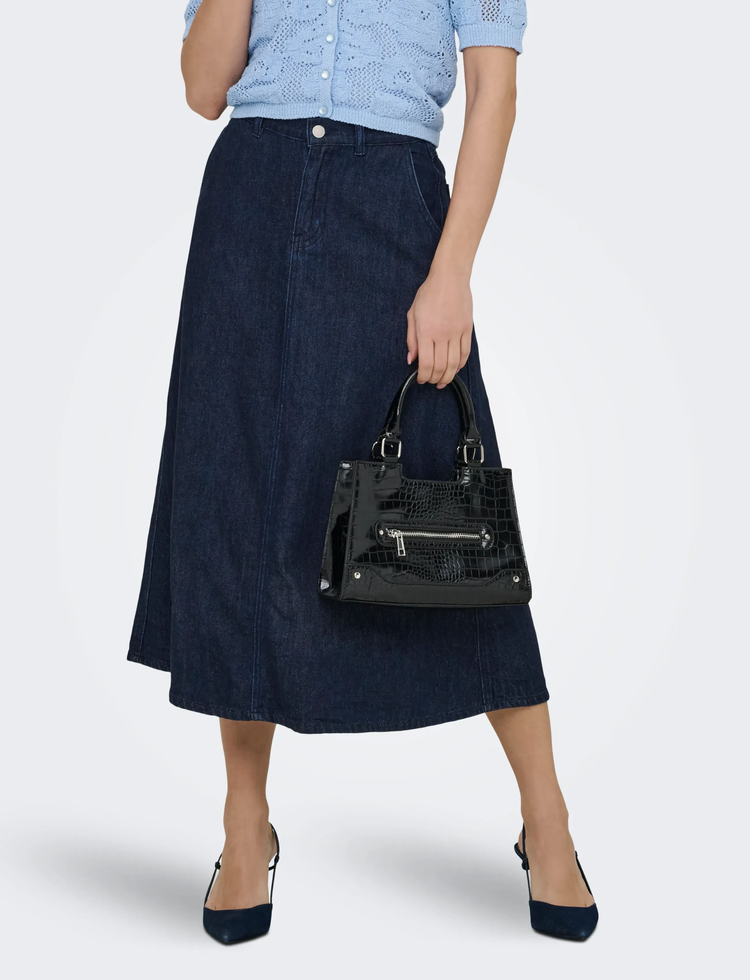 ONLY ONLMINDY HW LOOSE DNM SKIRT NOOS - Seelikud - DARK BLUE DENIM / navy