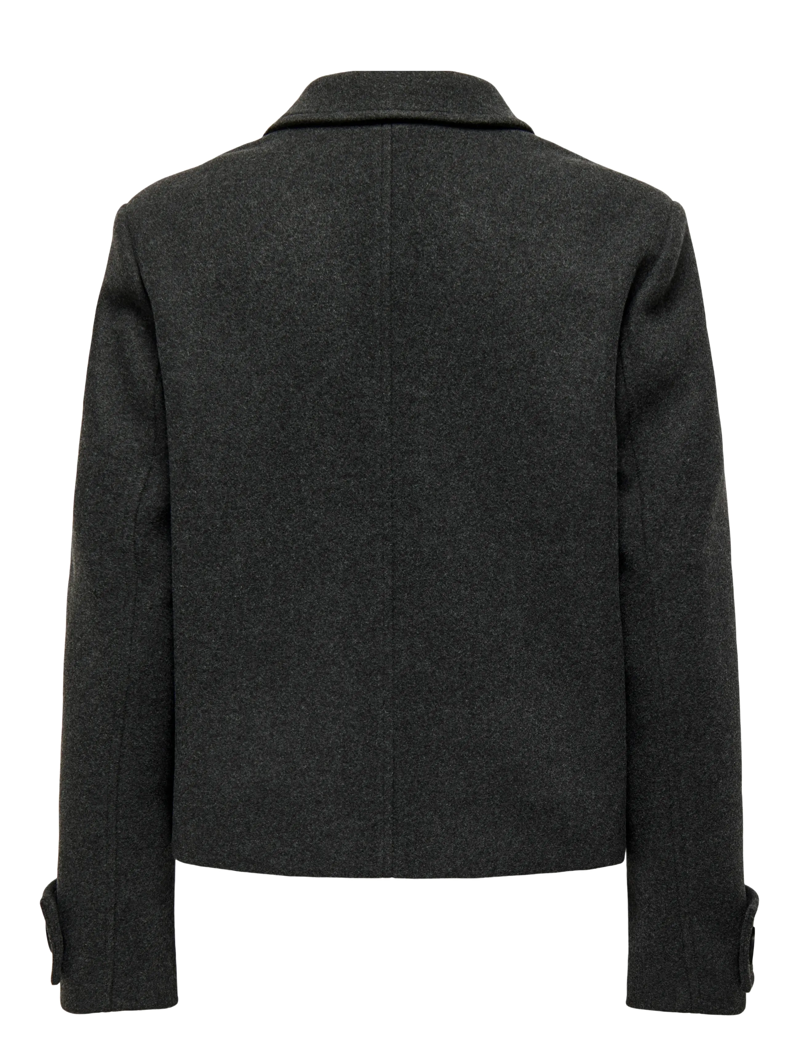ONLY - ONLFREJA LIFE SHORT DB JACKET OTW NOOS - dark grey melange - 2