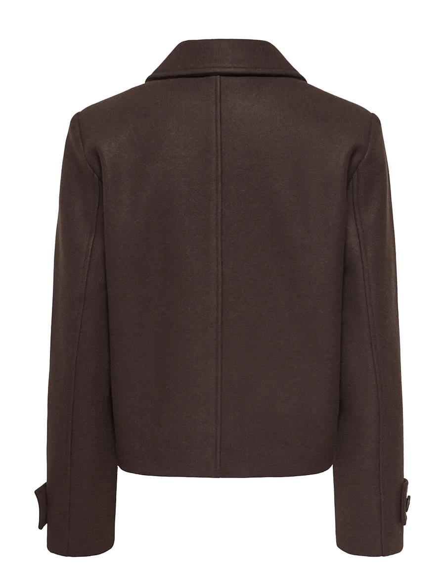 ONLY - ONLFREJA SHORT DB JACKET OTW NOOS - hot fudge - 2