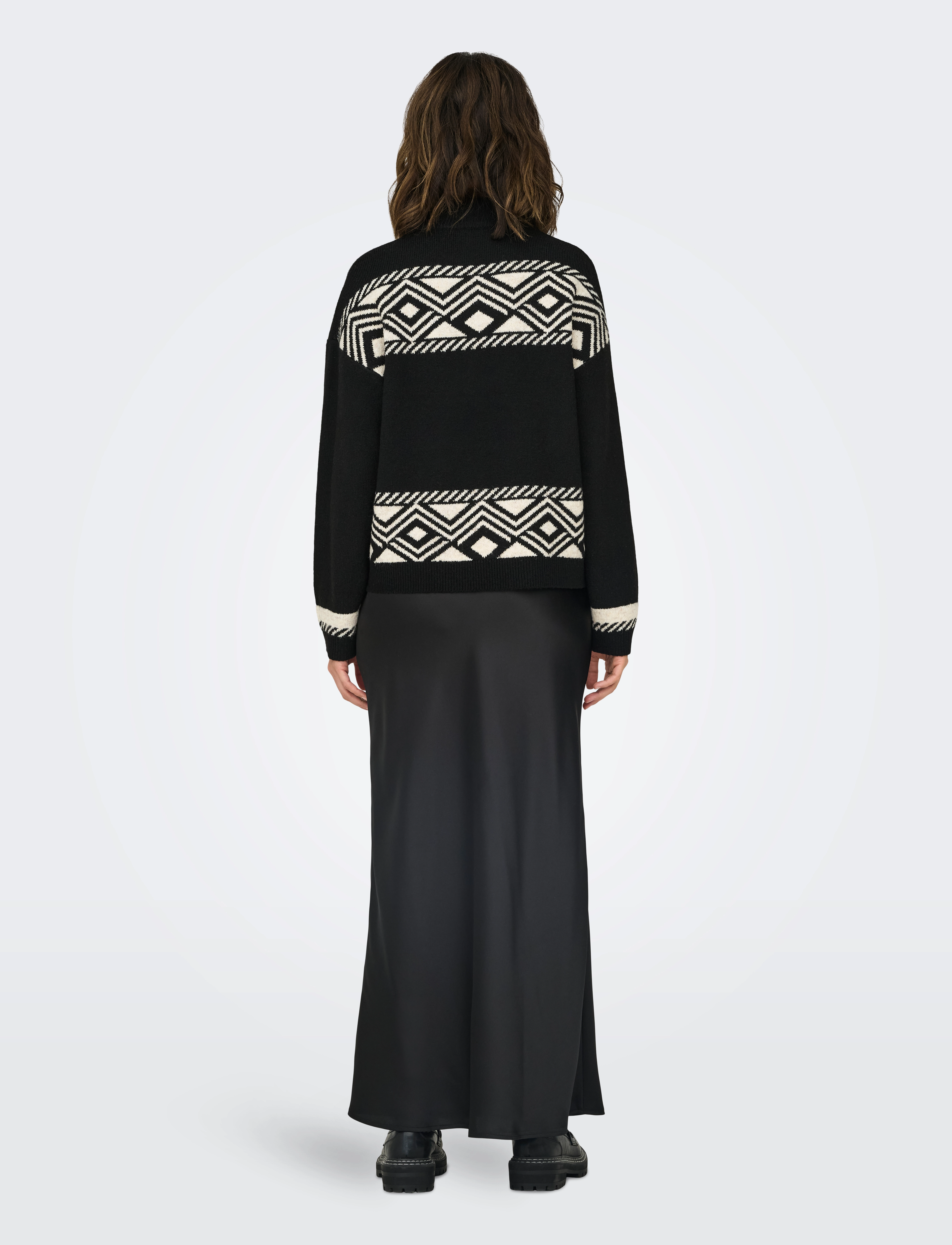 ONLY - ONLVICTORIA L/S PULLOVER KNT NOOS - trøjer - black - 3