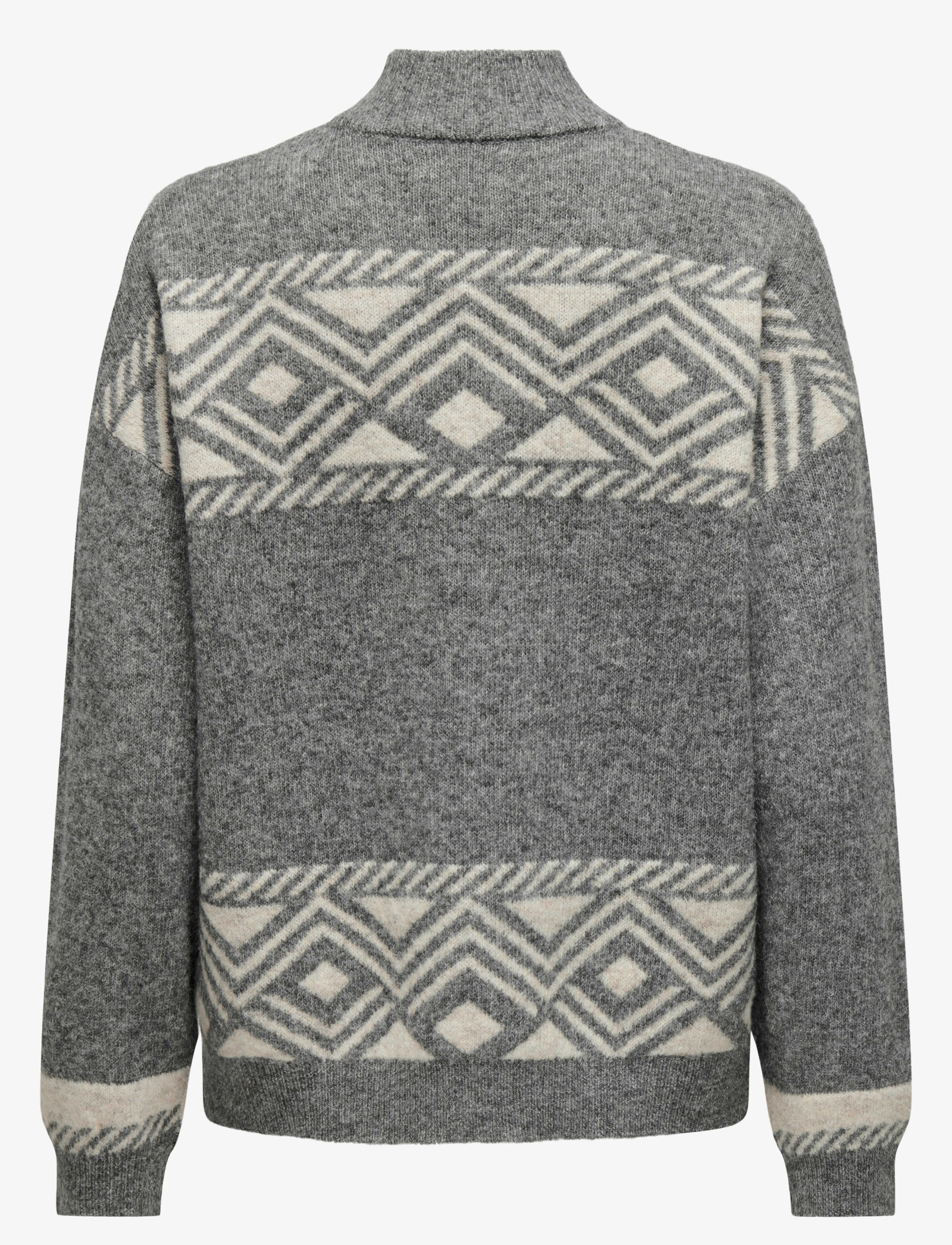 ONLY - ONLVICTORIA L/S PULLOVER KNT NOOS - laveste priser - medium grey melange - 2