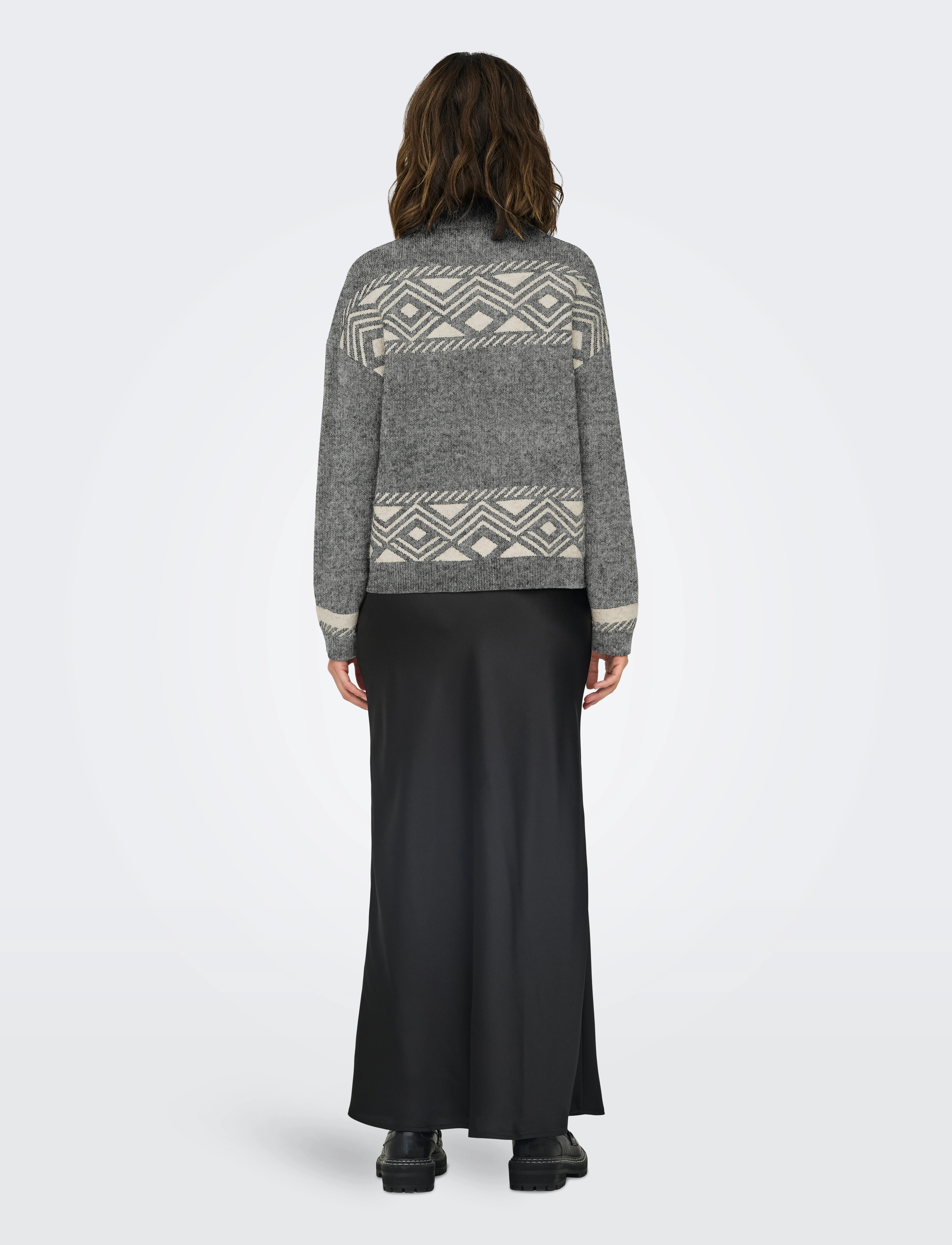 ONLY - ONLVICTORIA L/S PULLOVER KNT NOOS - laveste priser - medium grey melange - 3